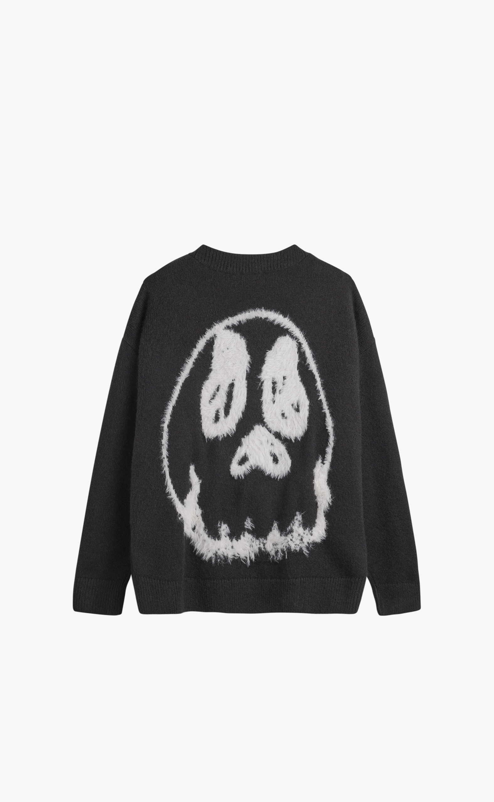 Y-3 CHITO GRAPHIC KNITTED BLACK CARDIGAN