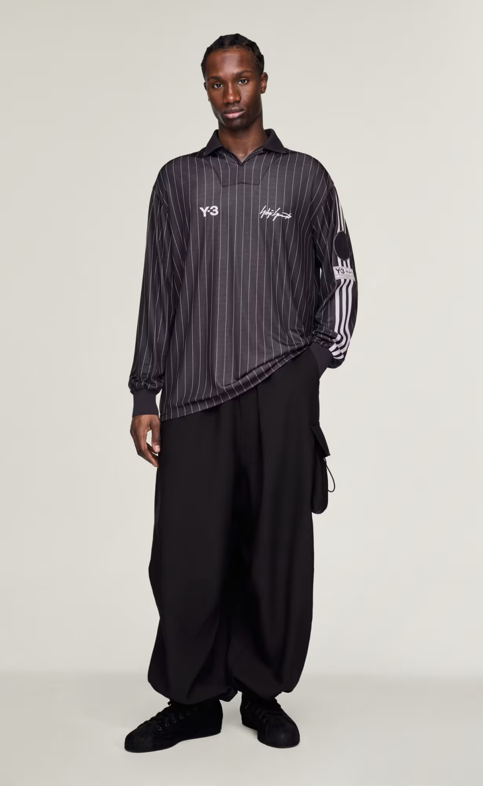 Y-3 ZIDANE SOCCER BLACK LONGSLEEVE