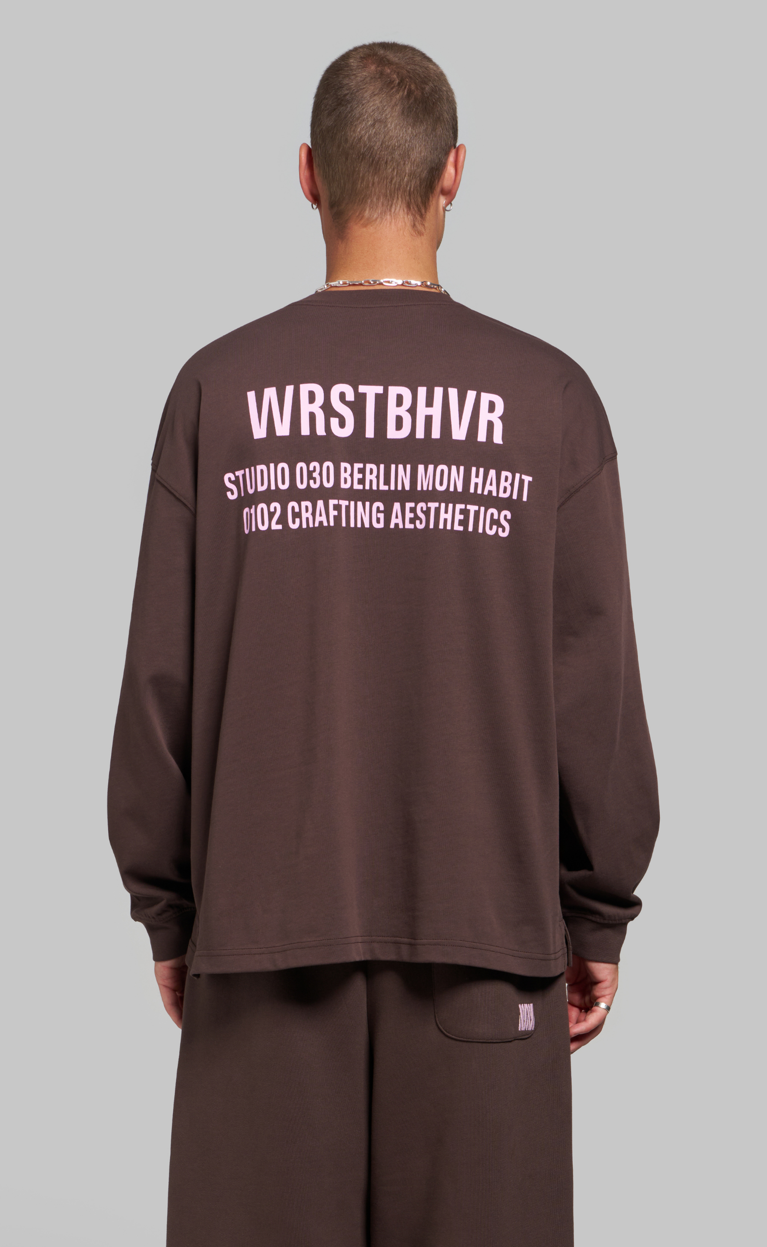 STUDIO V14 CHOCOLATE BROWN LONGSLEEVE