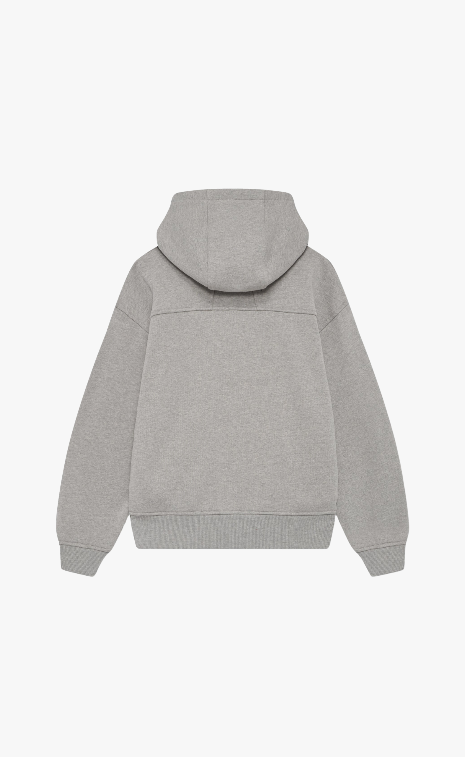 CLASSIQUE BOTTOM LOGO HEATHER GREY ZIP UP HOODIE