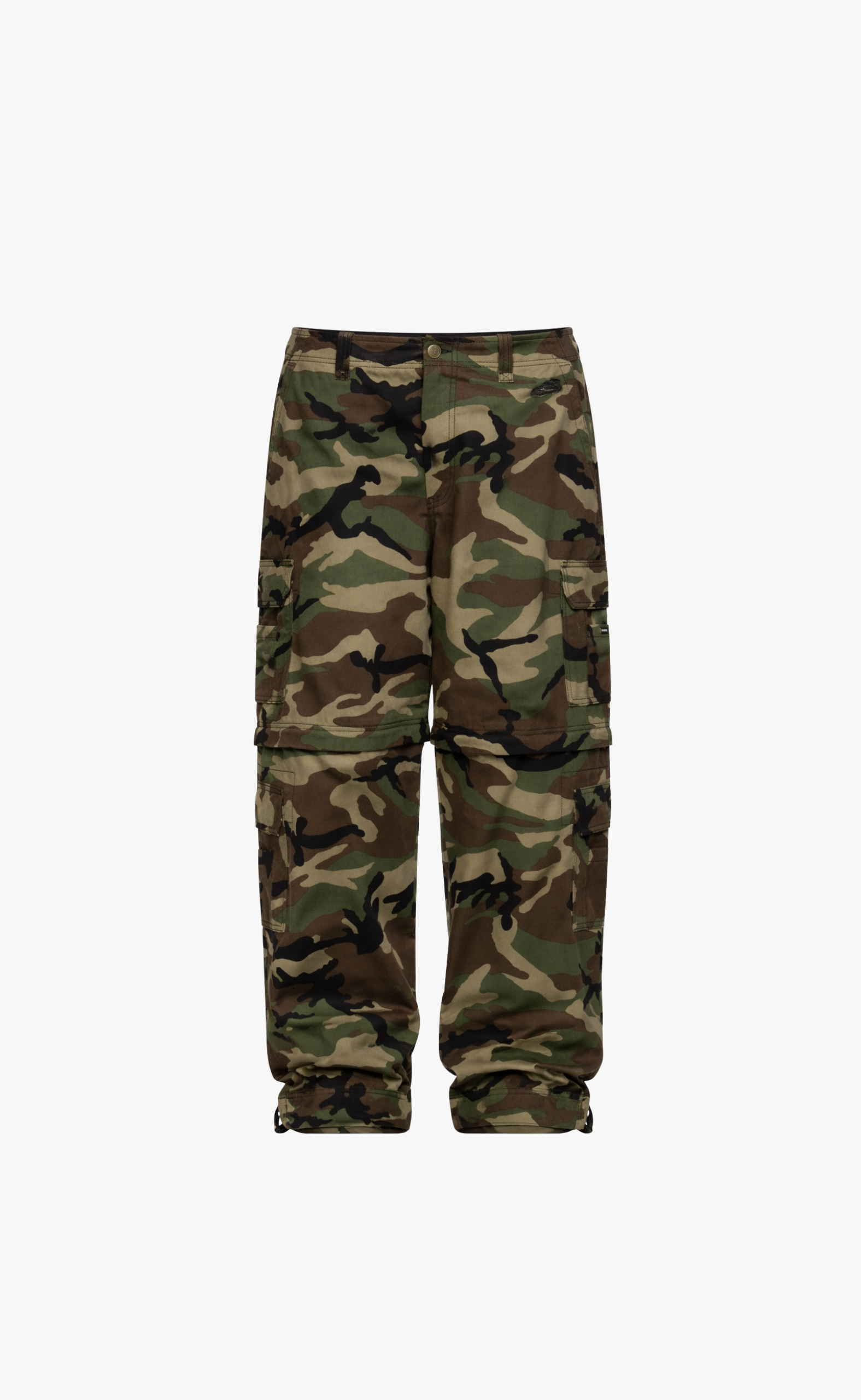 V GREEN CAMO CARGO PANTS