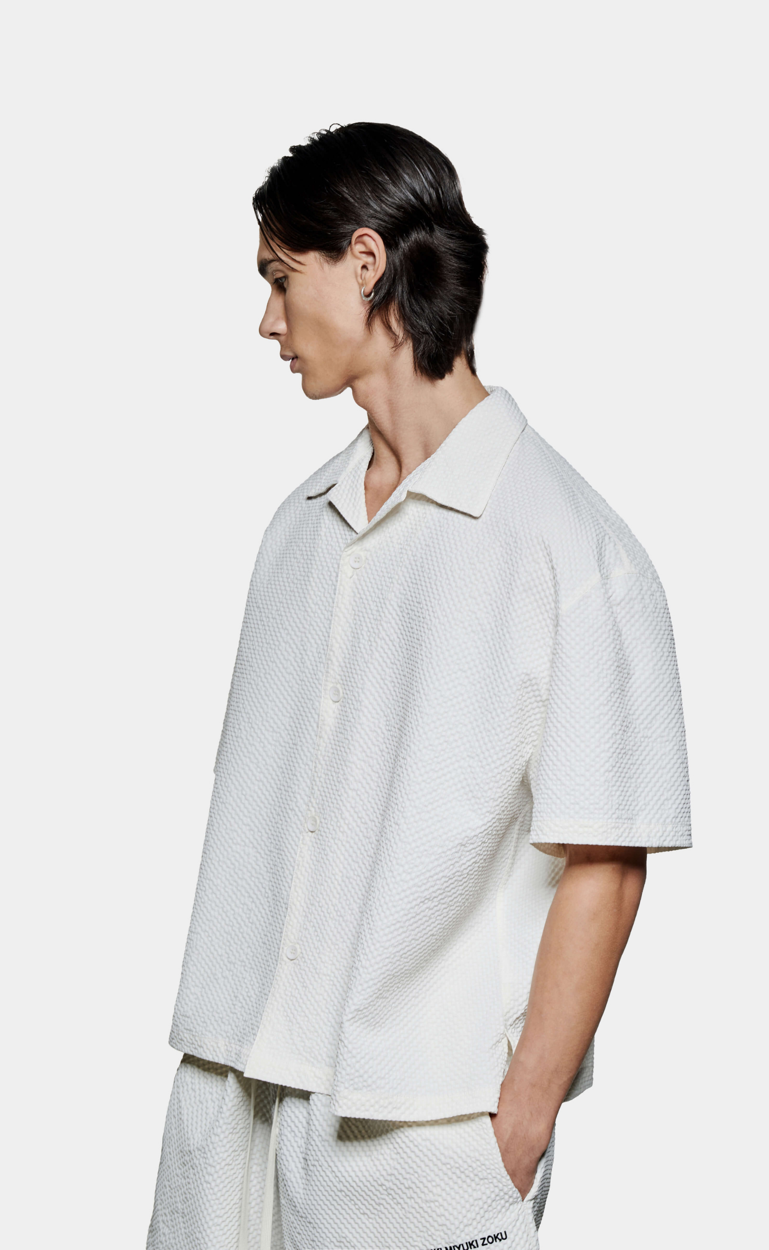 SEERSUCKER VACATION BONE SHIRT