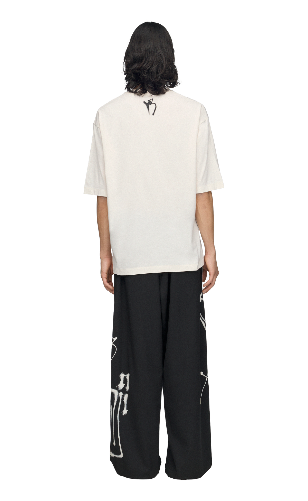 Y-3 CHITO YAKSHA GRAPHIC WHITE T-SHIRT