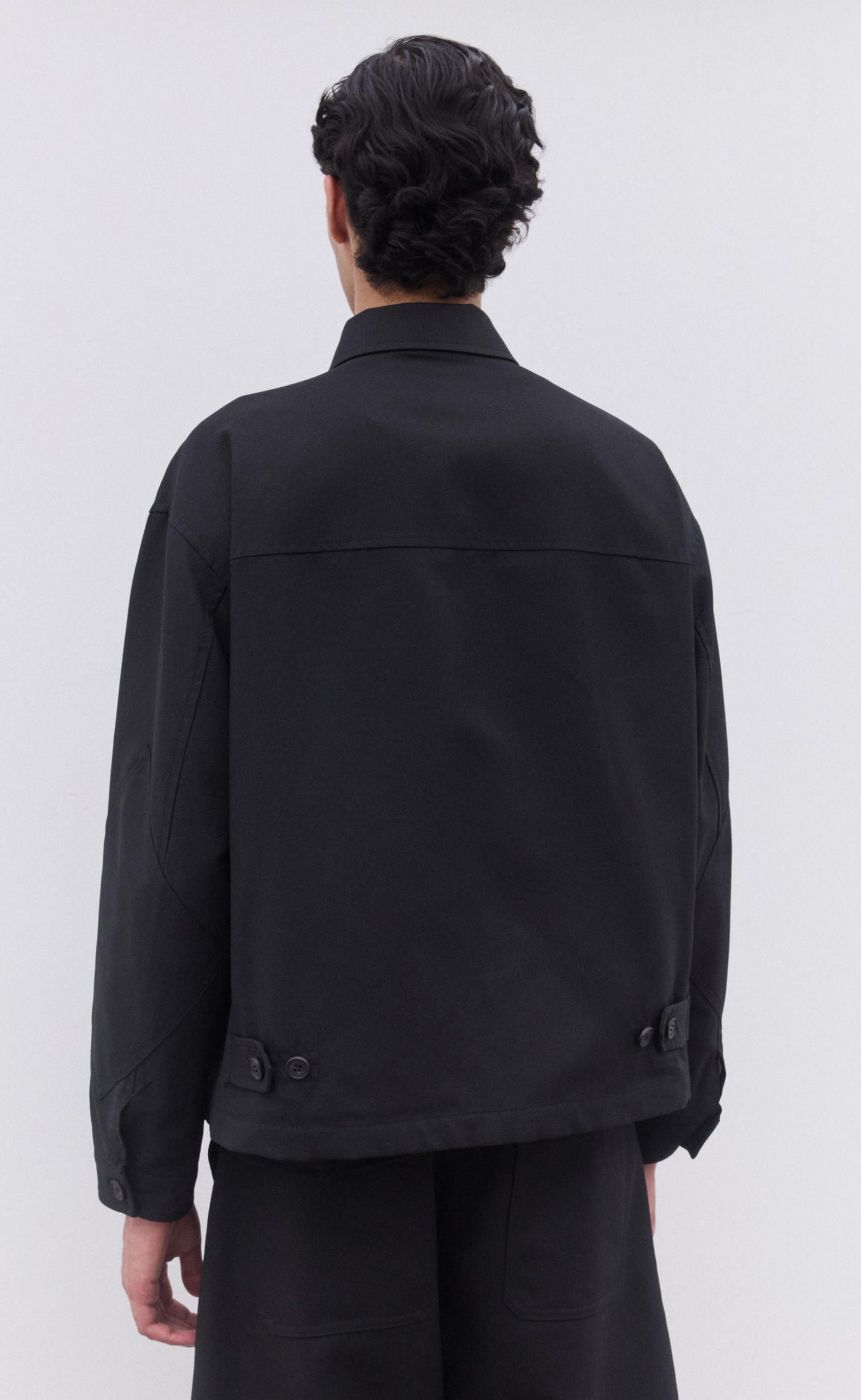 MEN’S ZIP BLACK JACKET