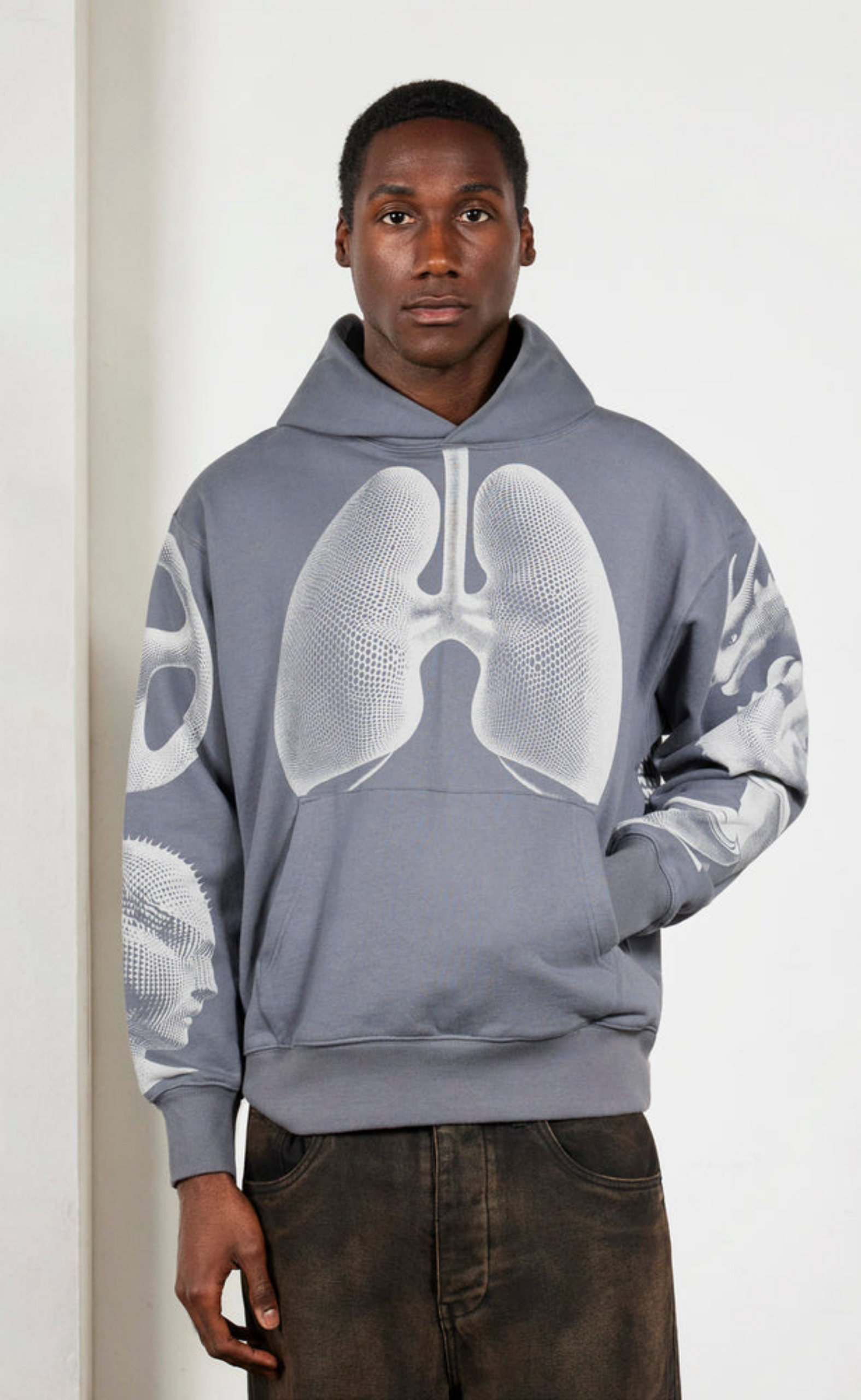 DYSFUNCTION GREY HOODIE