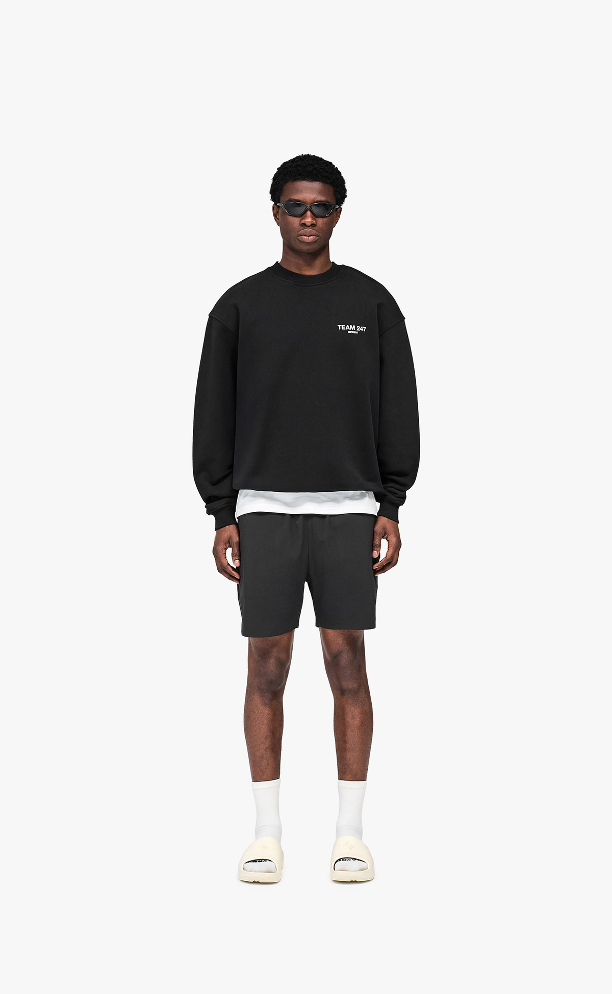 247 FUSED JET BLACK SHORTS