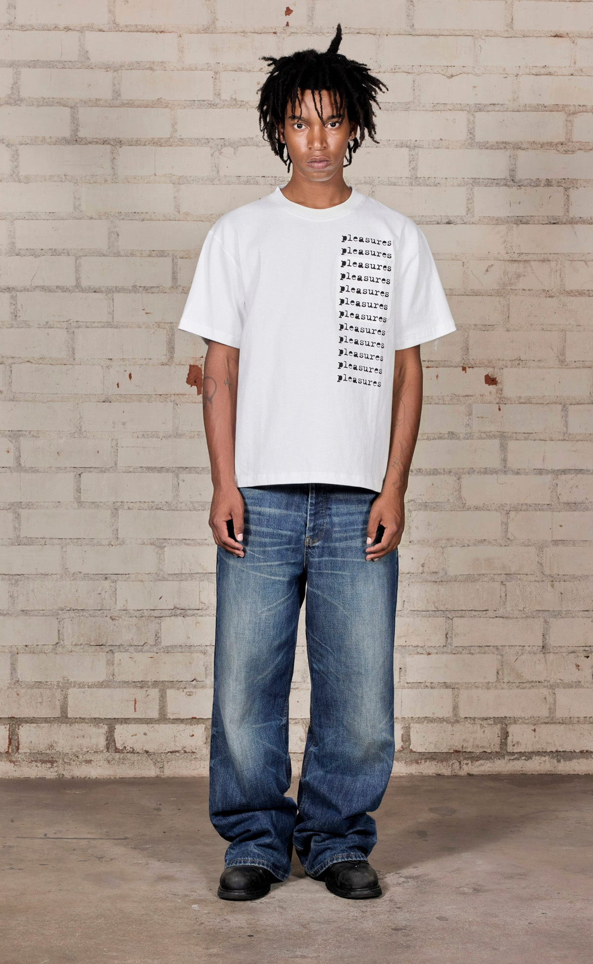 SLIP HEAVYWEIGHT POCKET WHITE T-SHIRT