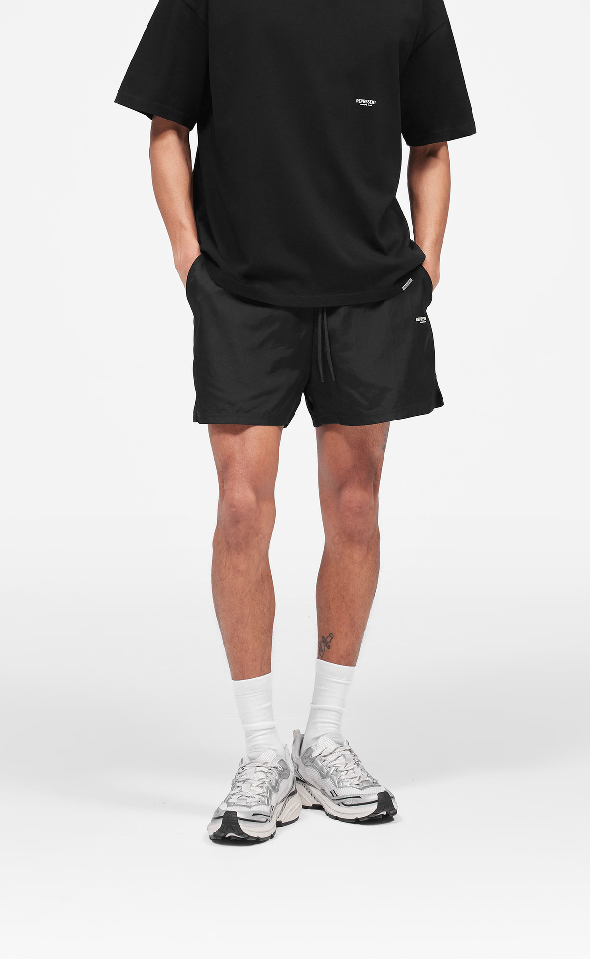 MICRO OWNERS CLUB SWIM JET BLACK SHORTS