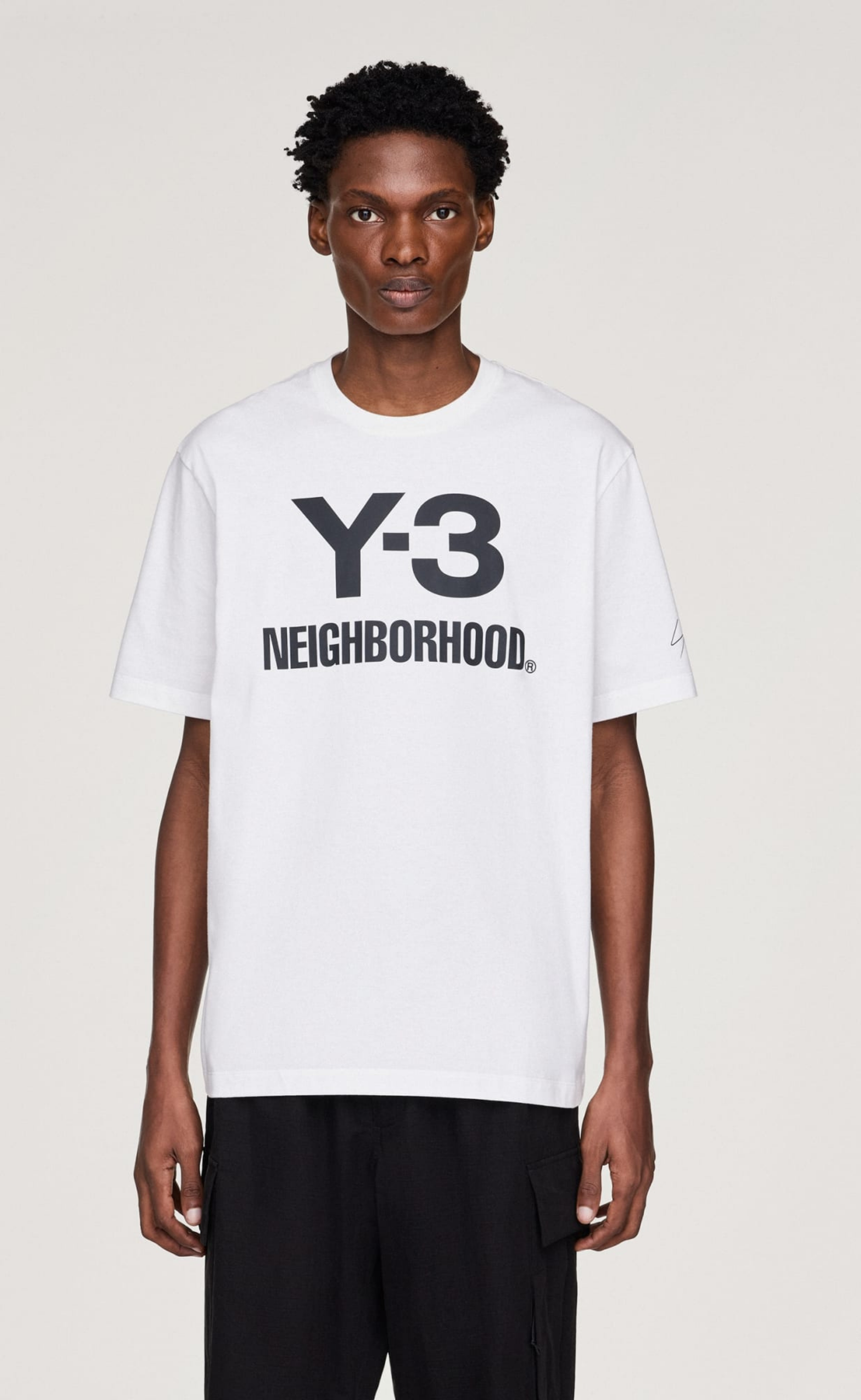 Y-3 NBHD LOGO WHITE T-SHIRT