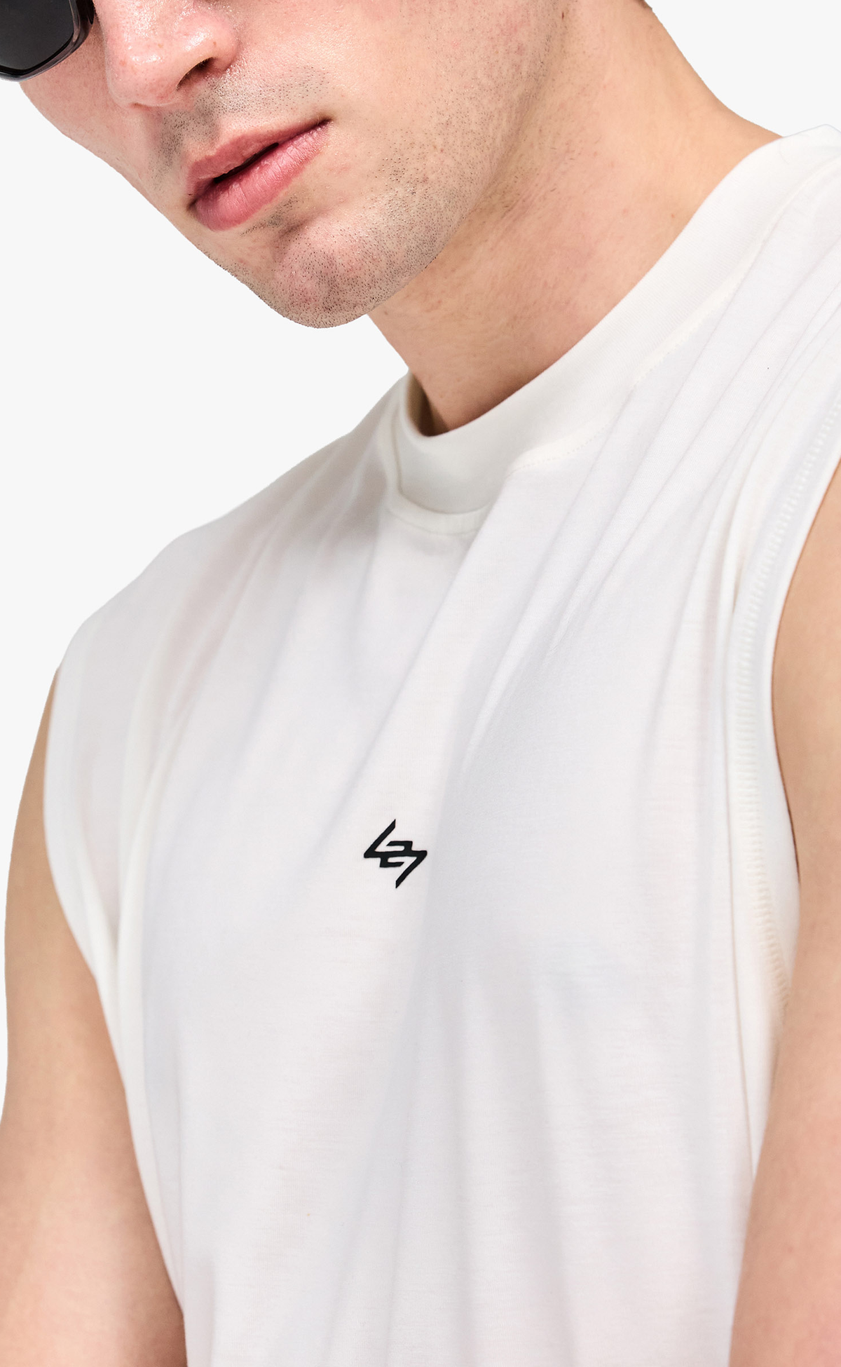 247 DNA OVERSIZED FLAT WHITE TANK TOP