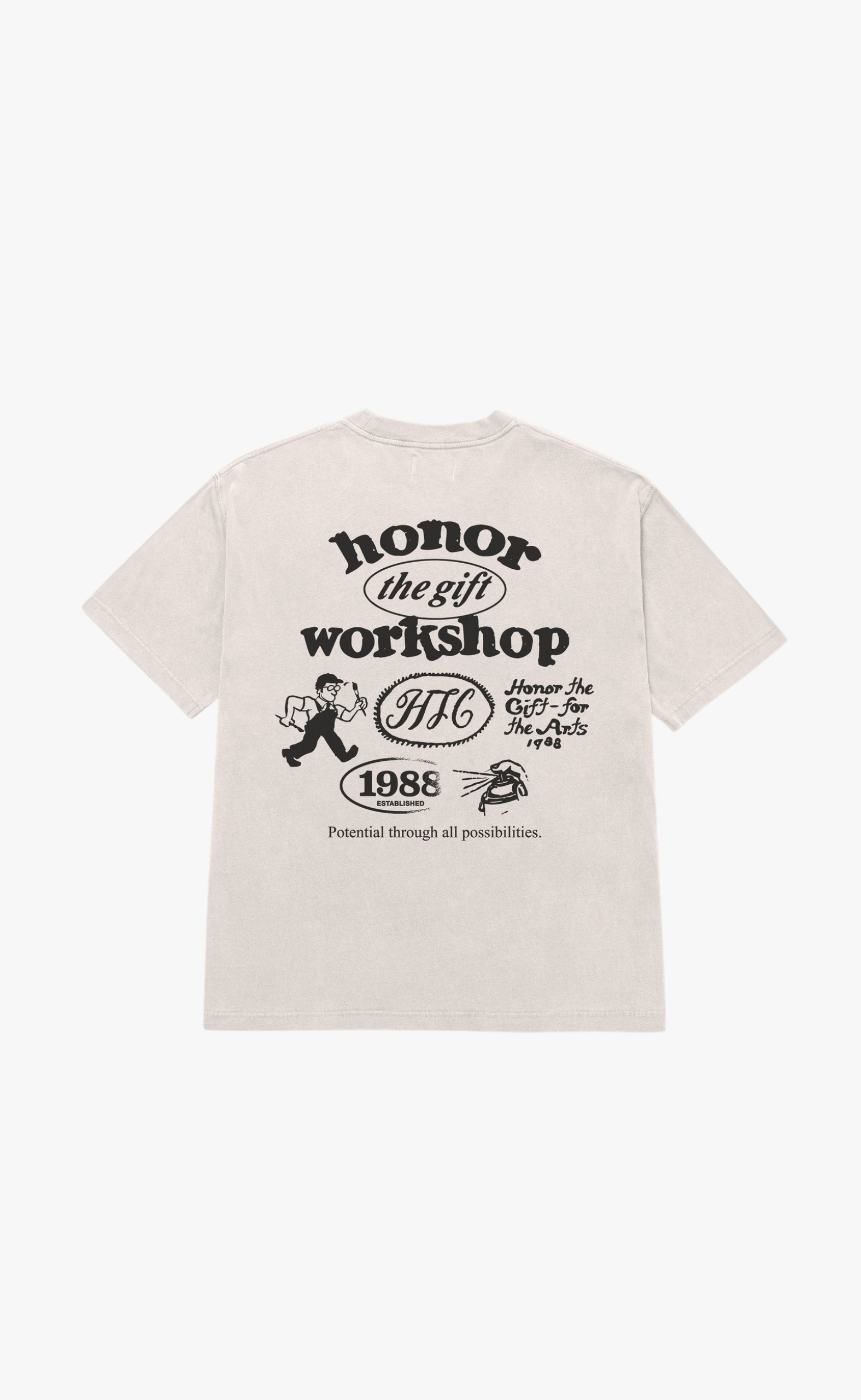 HONOR WORKSHOP BONE T-SHIRT
