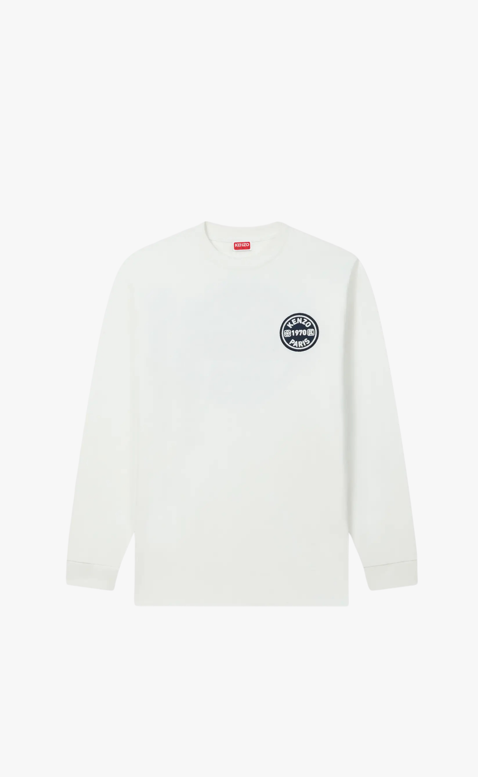 GOTS KENZO CITY EMBROIDERED RELAX OFF WHITE LONGSLEEVE