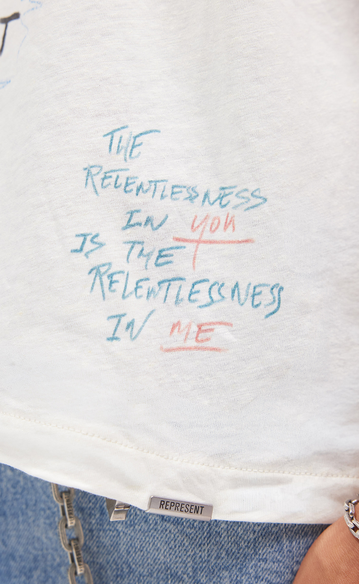HEAVIER THAN THE HEAVENS ANTIQUE WHITE T-SHIRT
