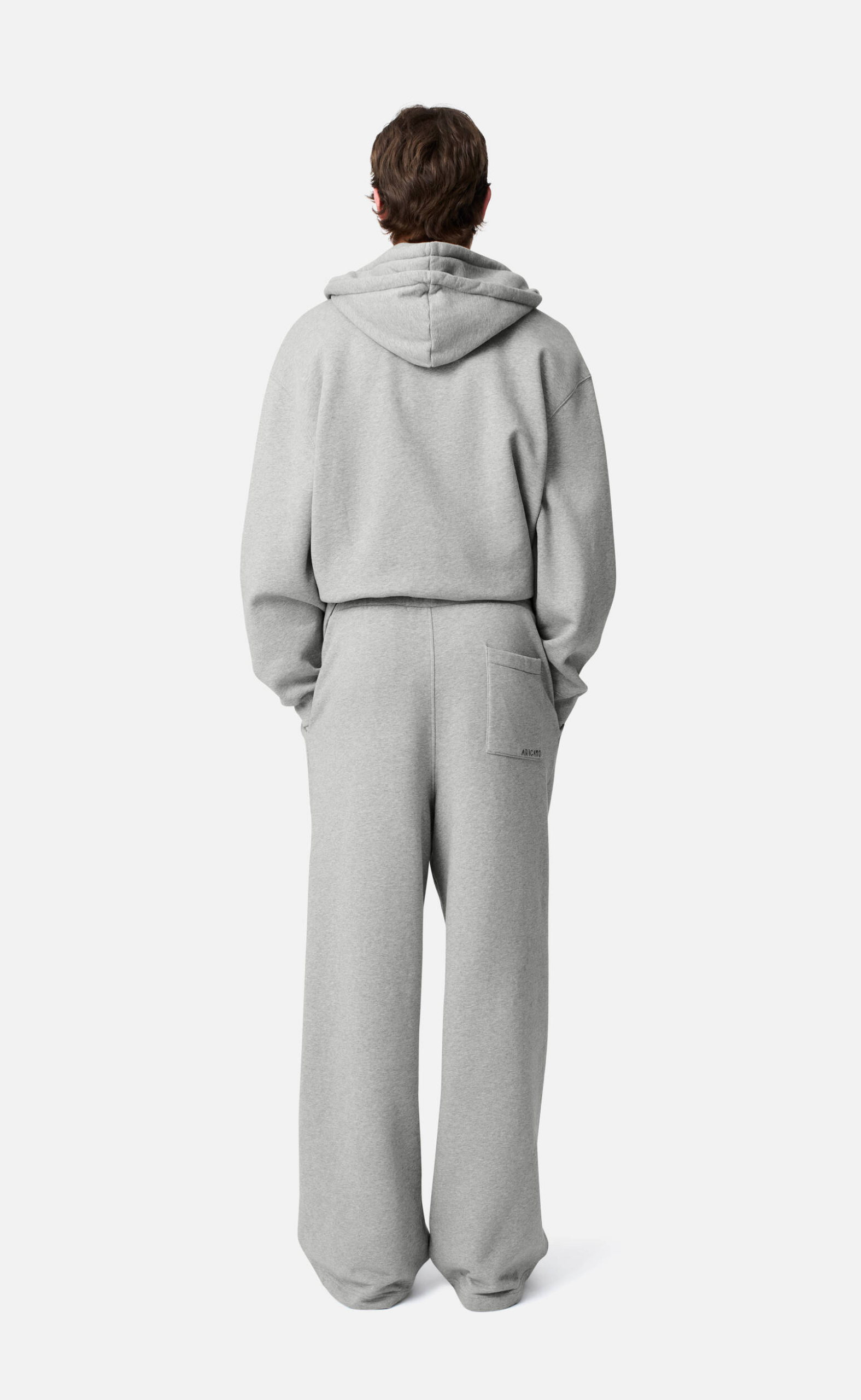 TREY TRACK GREY MELANGE SWEATPANTS