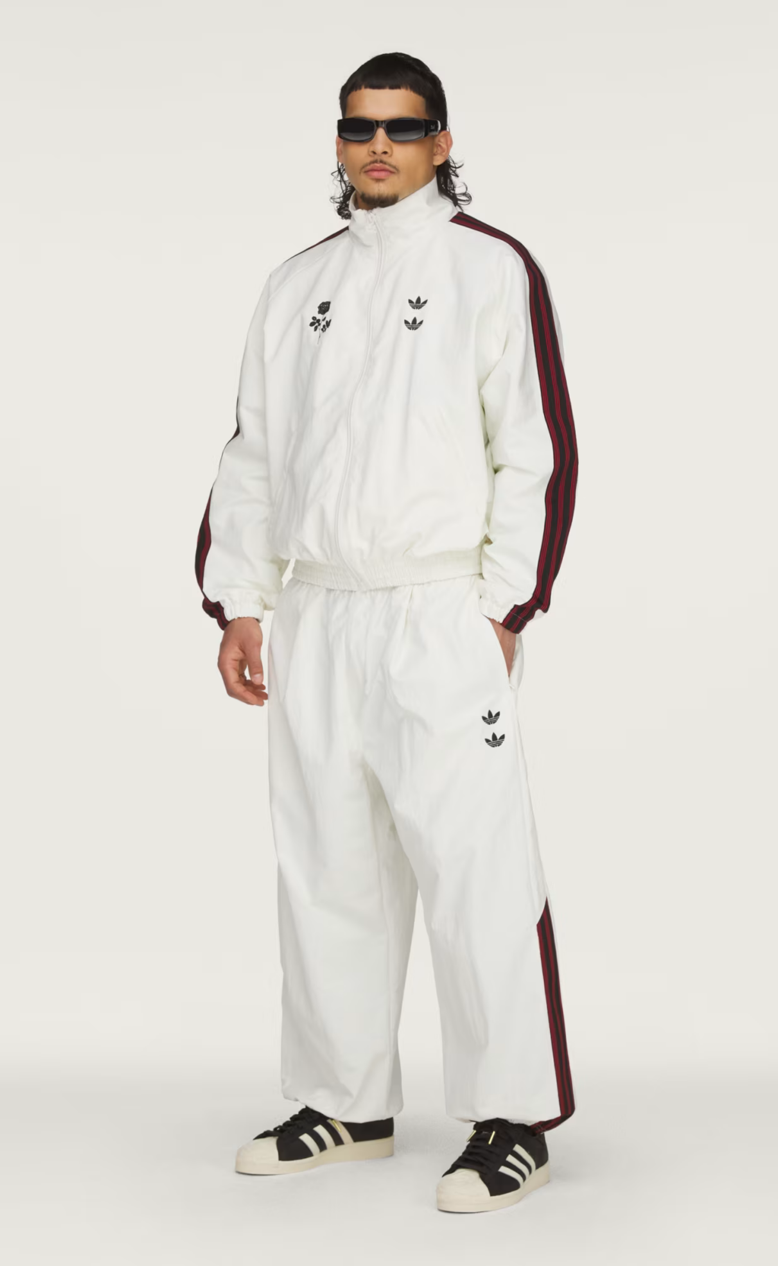WC WOVEN WHITE TRACK JACKET