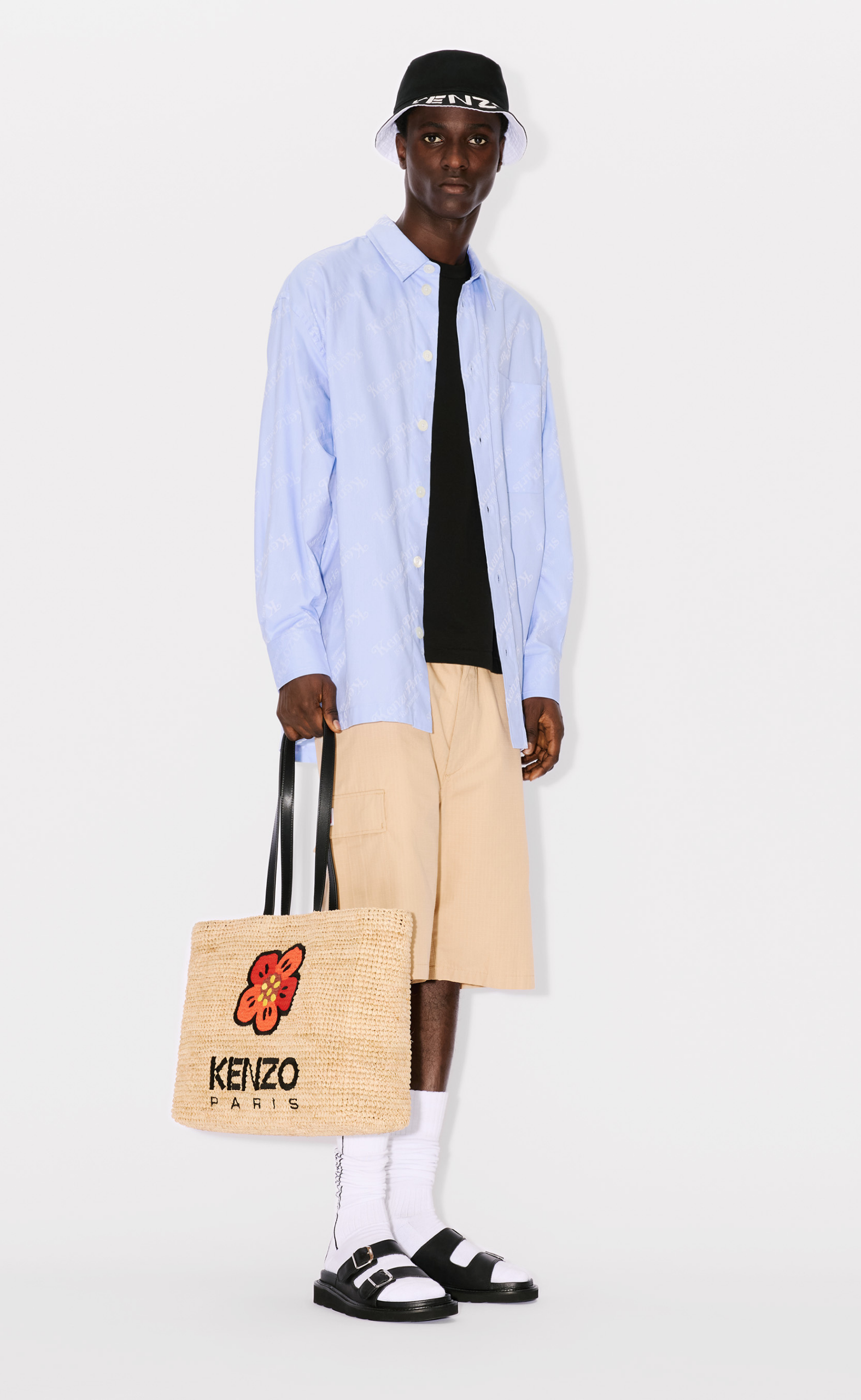 KENZO BY VERDY OVERSIZED SKY BLUE SHIRT