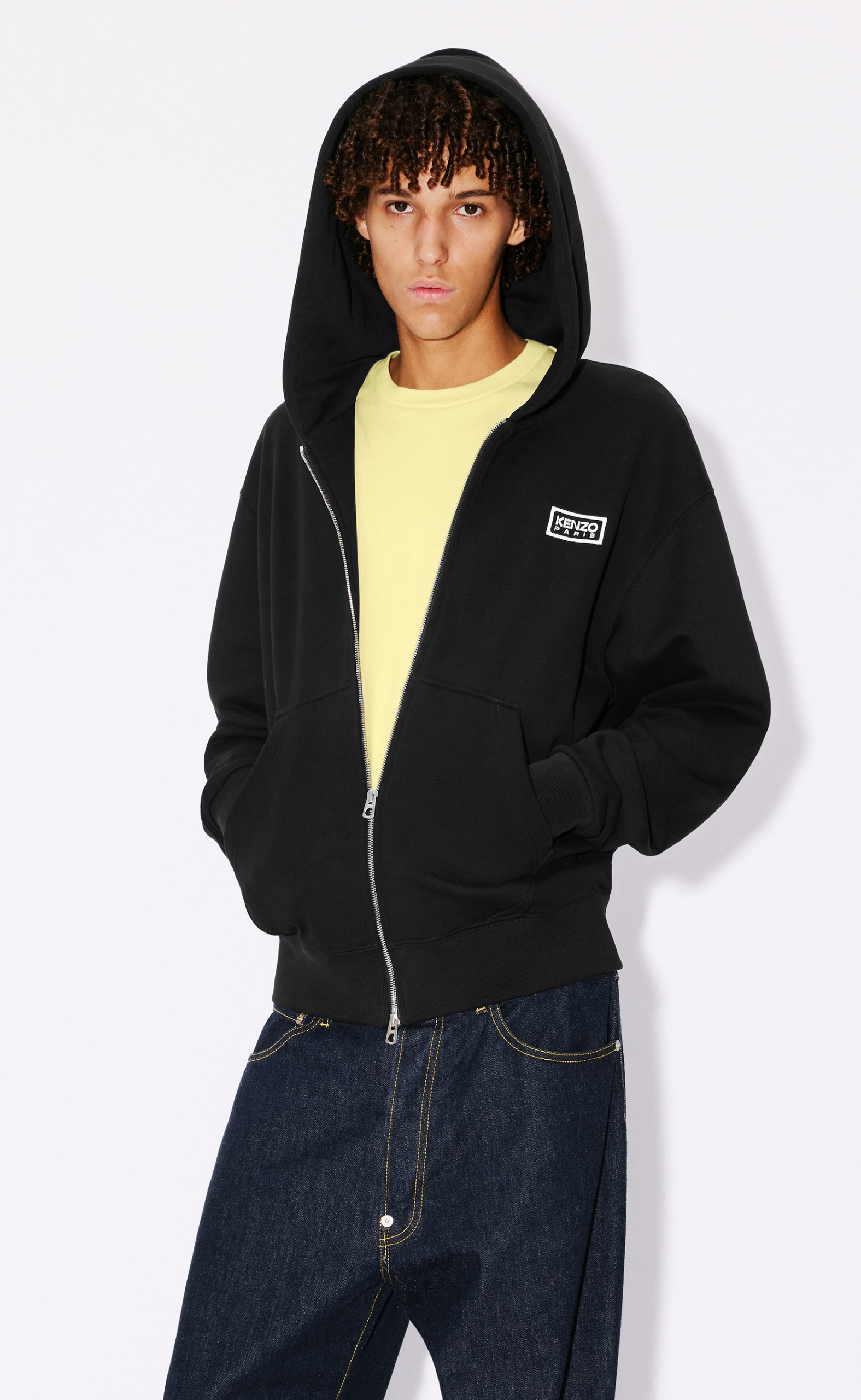 BICOLOR KP CLASSIC BLACK ZIPP HOODIE