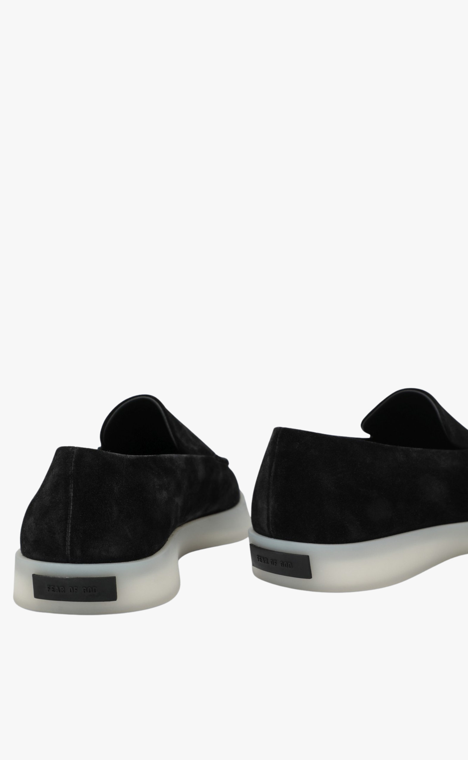 REVERSE SUEDE BLACK LOAFER