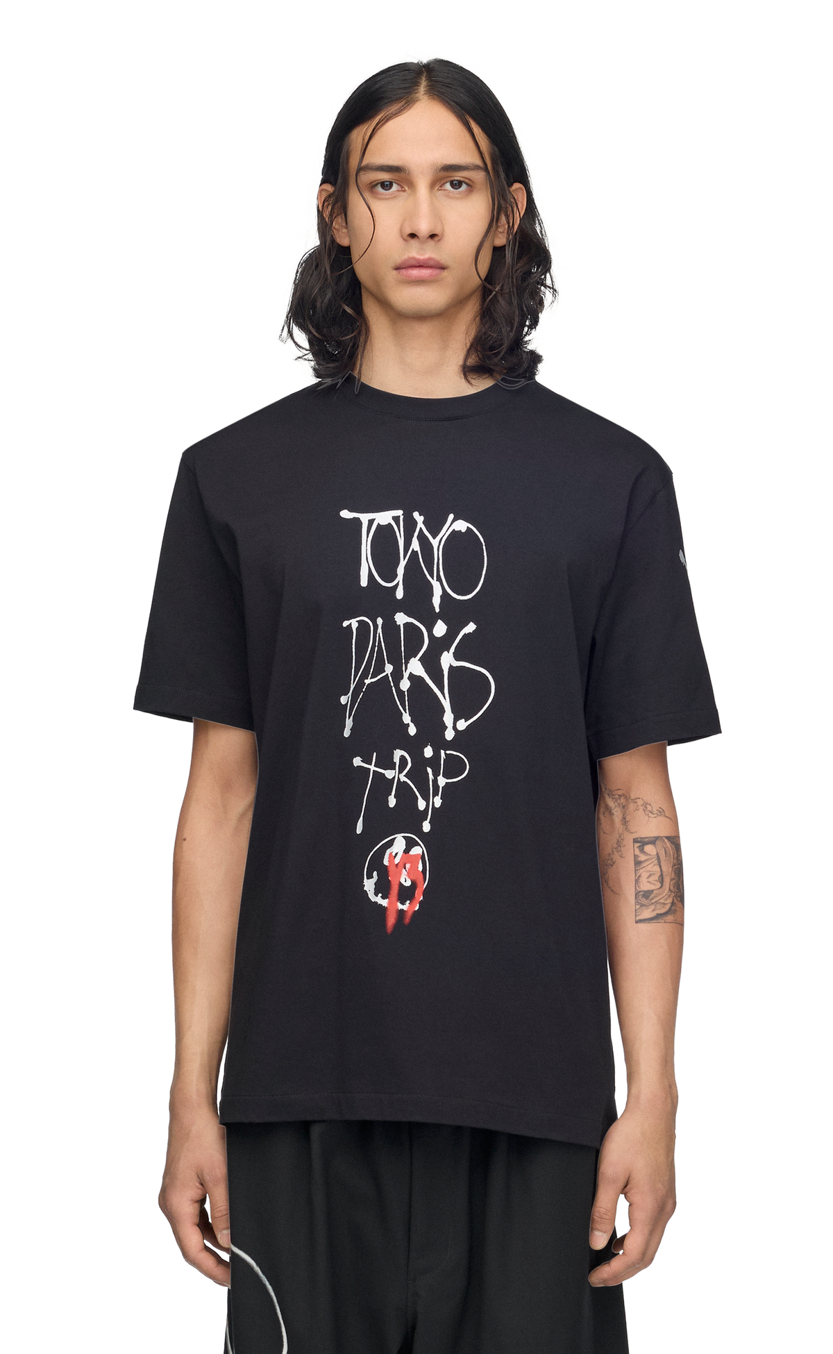 Y-3 CHITO CITY GRAPHIC BLACK T-SHIRT