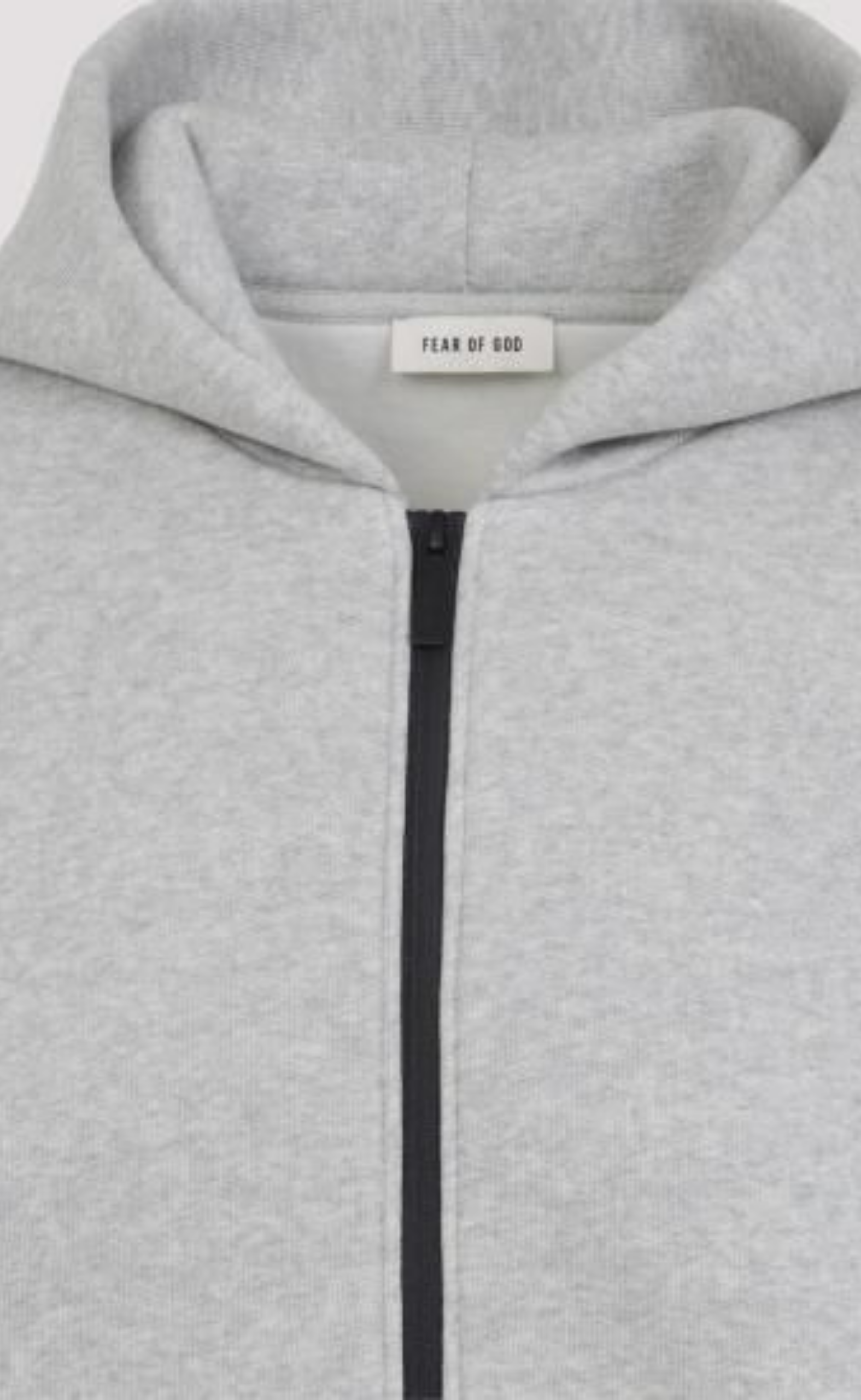 ATHLETICS ZIP UP MELANGE GREY HOODIE