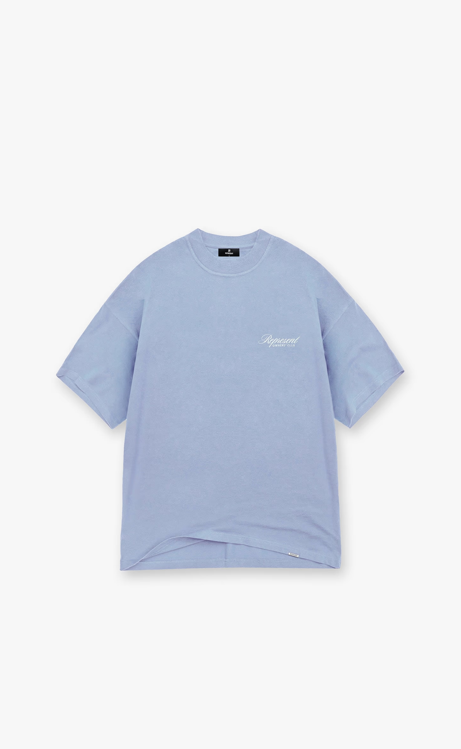 REPRESENT OWNERS CLUB SCRIPT DUSTY BLUE T-SHIRT