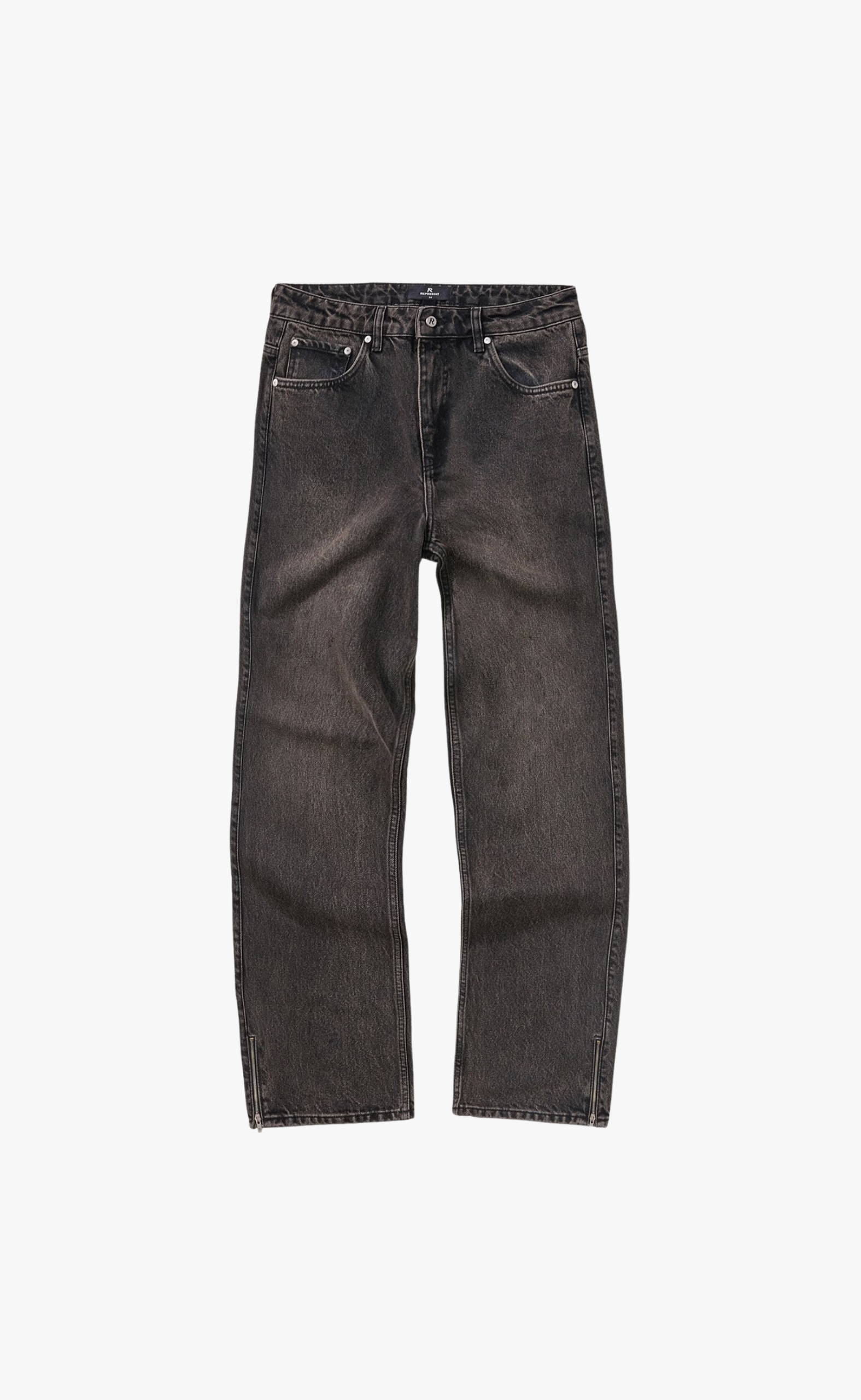 R2S SPLIT DENIM SOOT JEANS