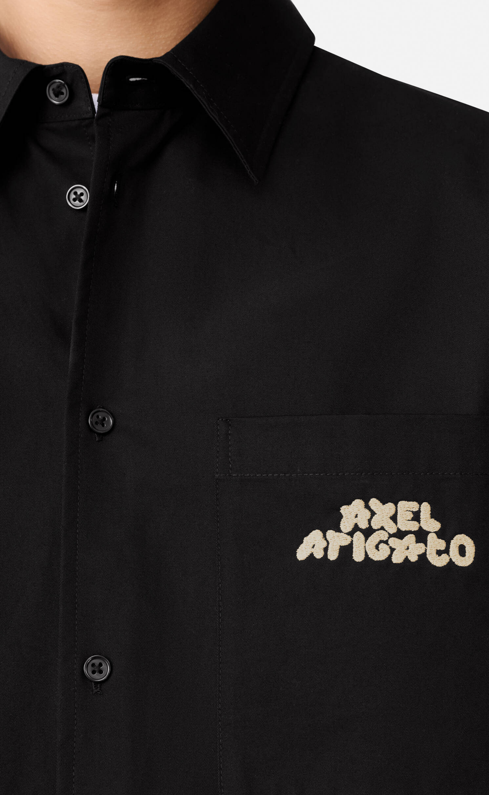 DREW SHORT SLEEVE BLACK SHIRT