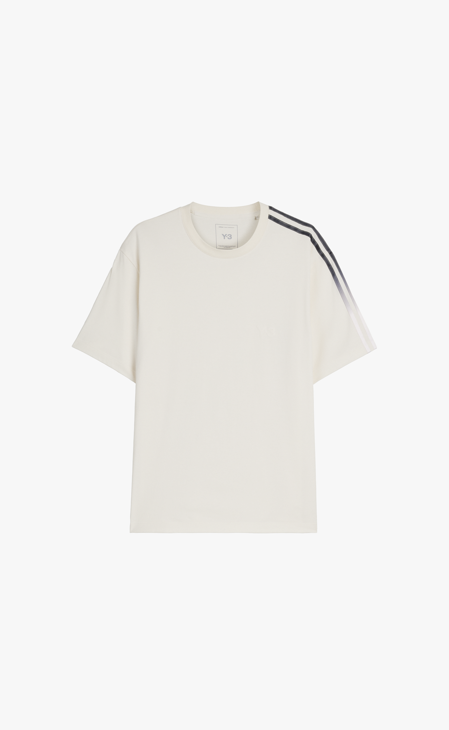 Y-3 GRADIENT STRIPES WHITE T-SHIRT