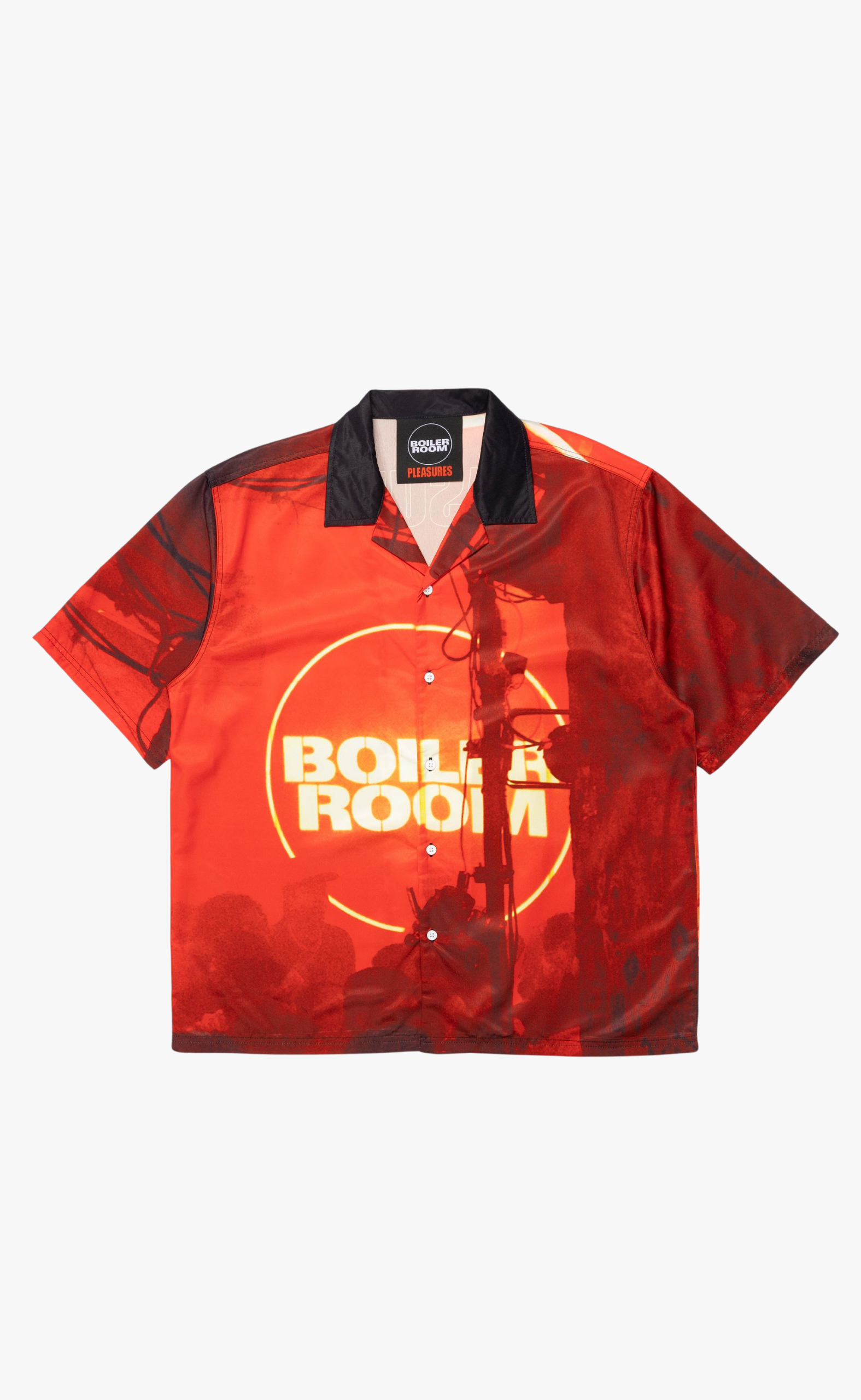 VENUE BUTTON UP RED SHIRT