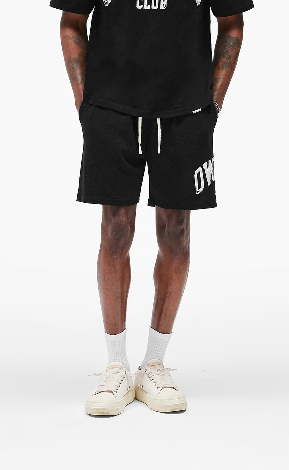 OWNERS MESH JET BLACK SHORTS