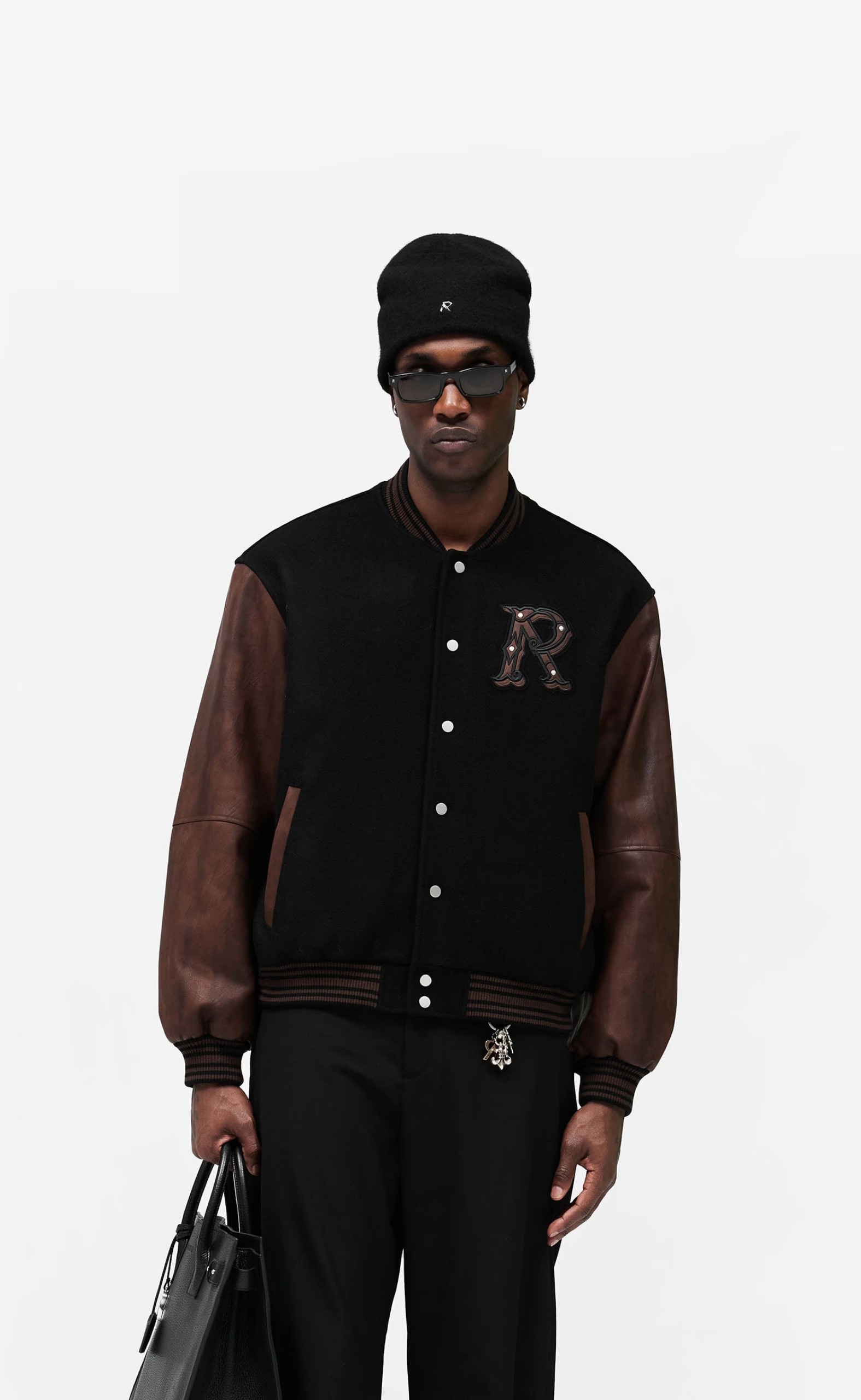 VARSITY JET BLACK JACKET