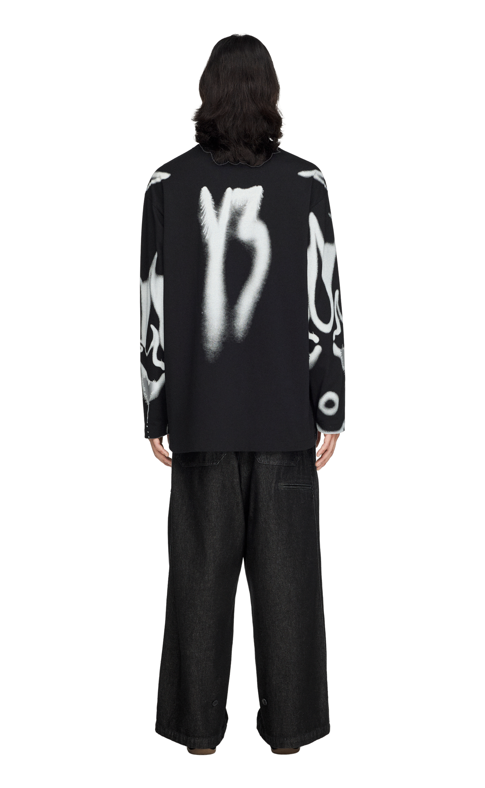 Y-3 CHITO GRAPHIC BLACK LONGSLEEVE