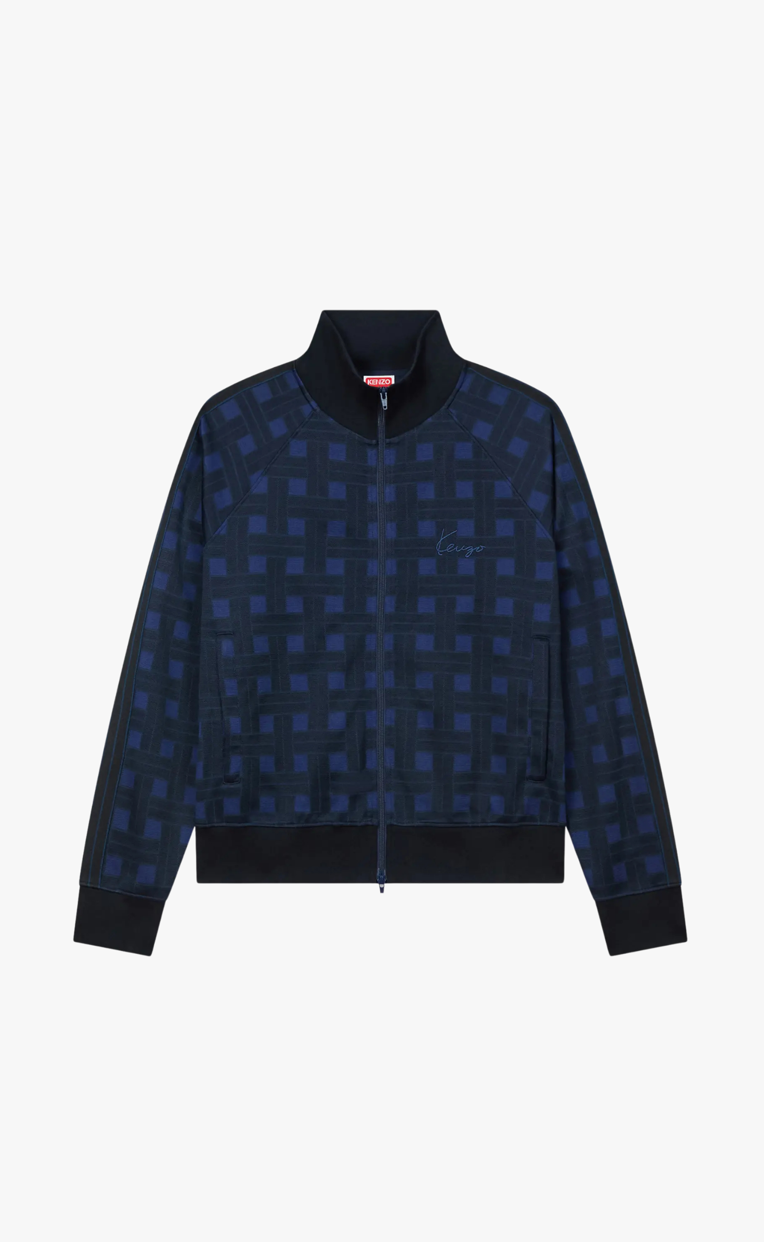 KENZO WEAVE BLUE BLACK JACKET