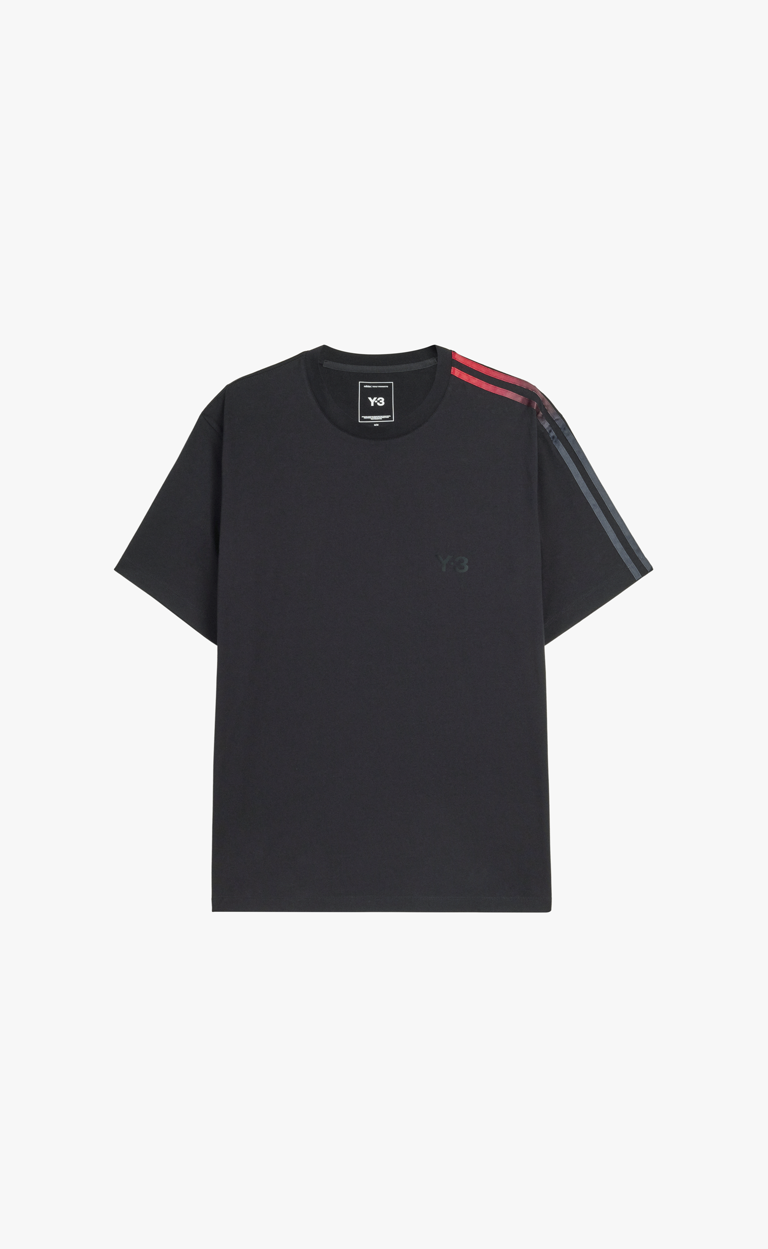 Y-3 GRADIENT STRIPES BLACK T-SHIRT