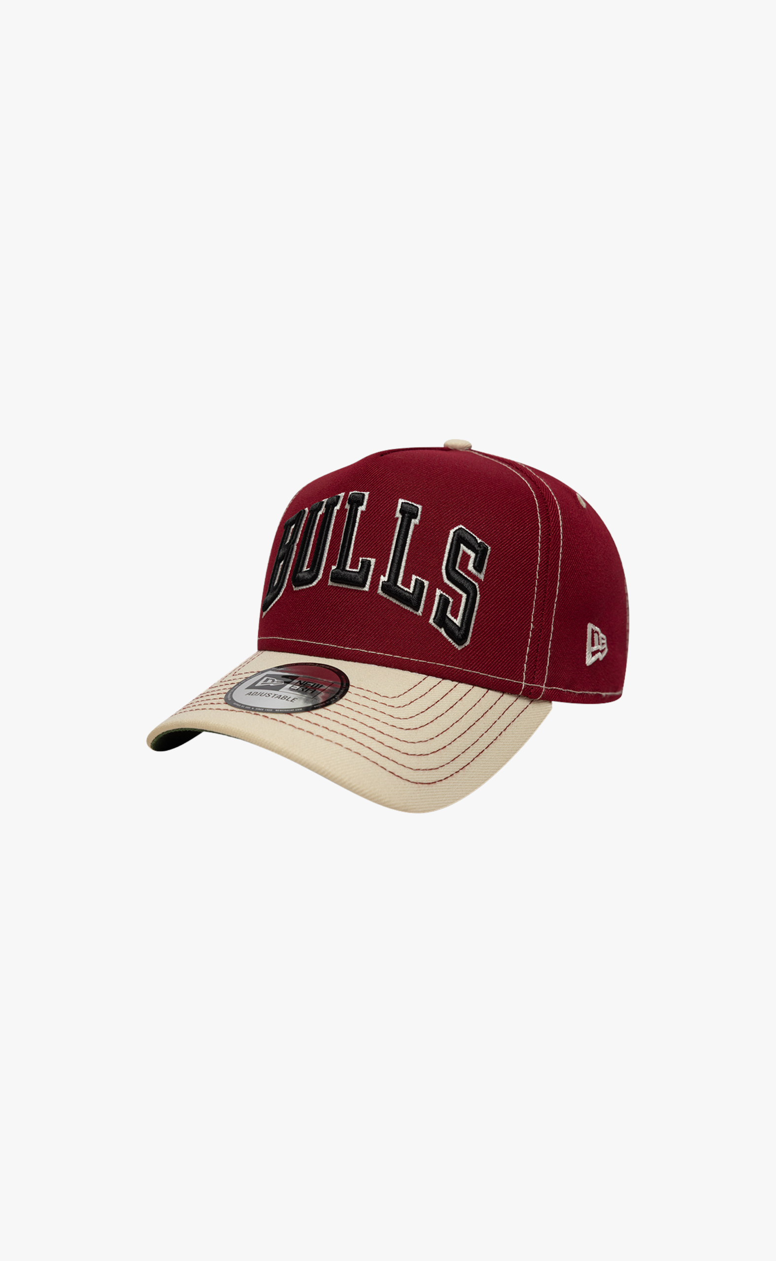 CHICAGO BULLS CITY ICON E-FRAME 9FORTY BURGUNDY CREAM HAT
