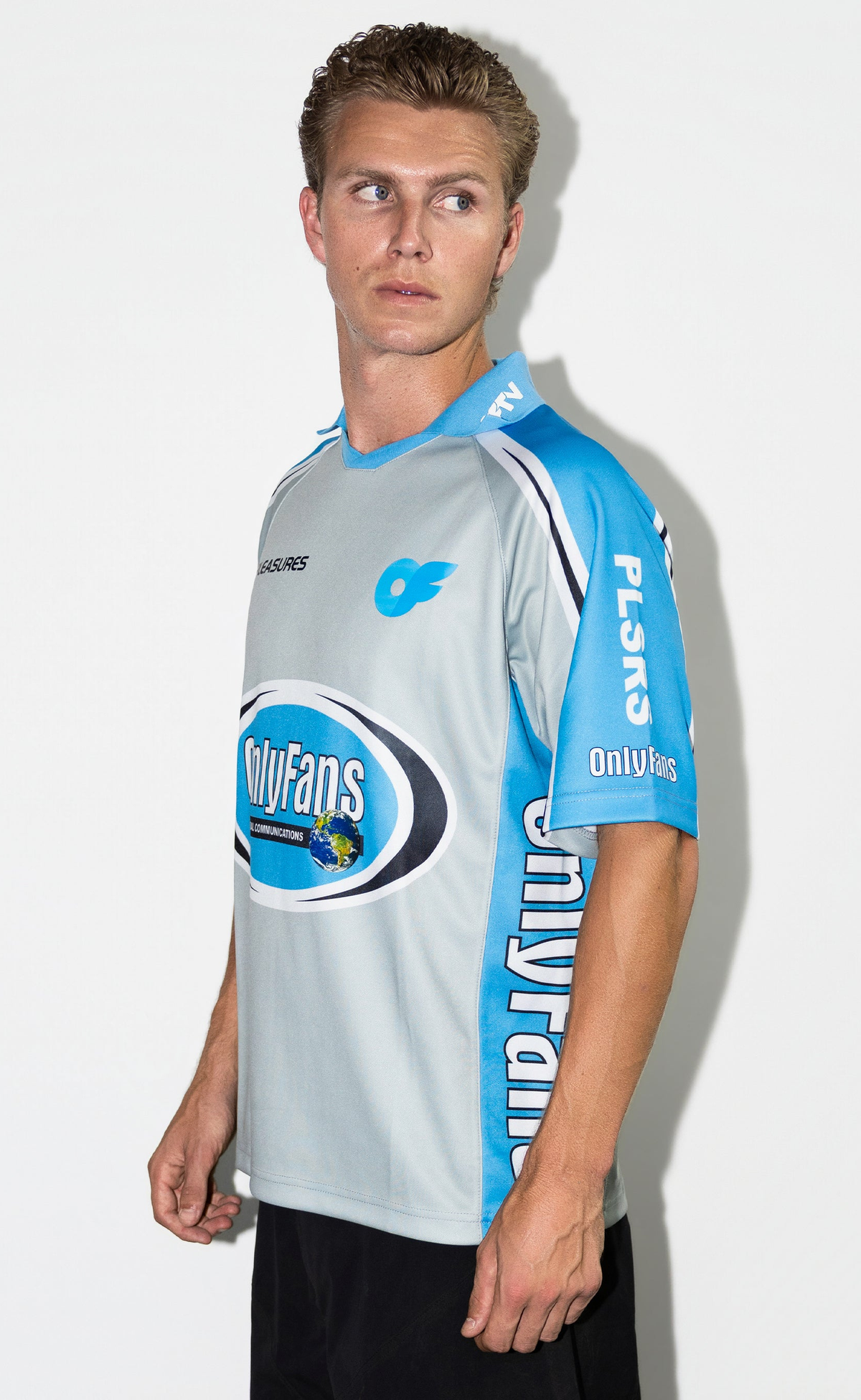 OFTV JERSEY BLUE T-SHIRT