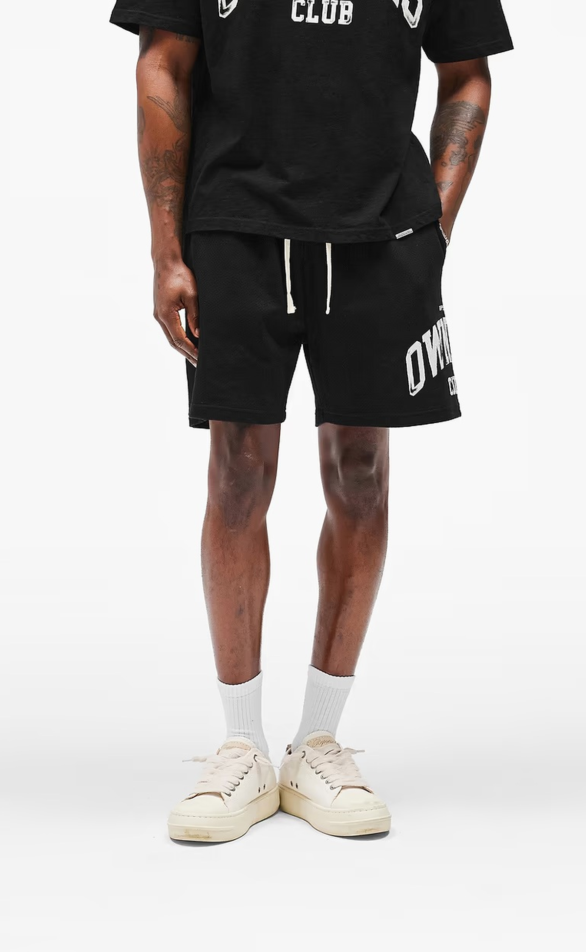 OWNERS MESH JET BLACK SHORTS