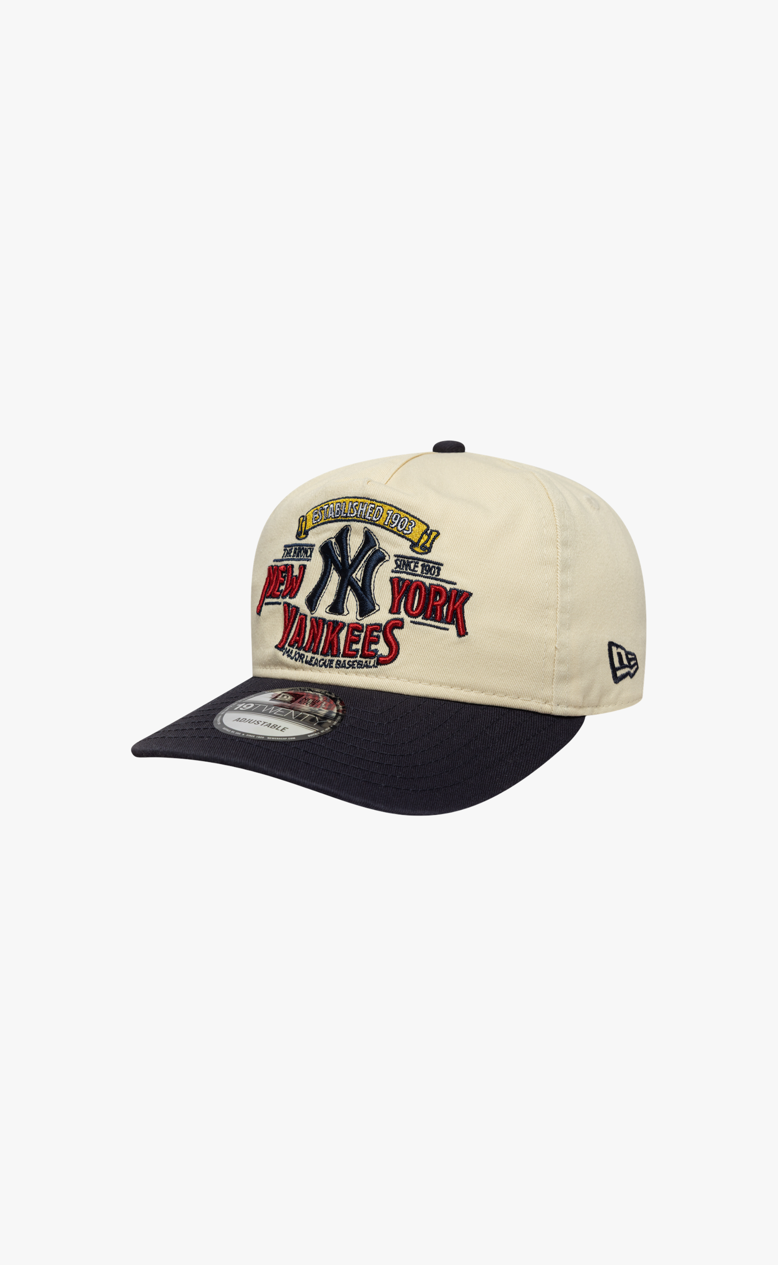 9TWENTY NEW YORK YANKEES MLB WASHED GRAPHIC BEIGE NAVY HAT