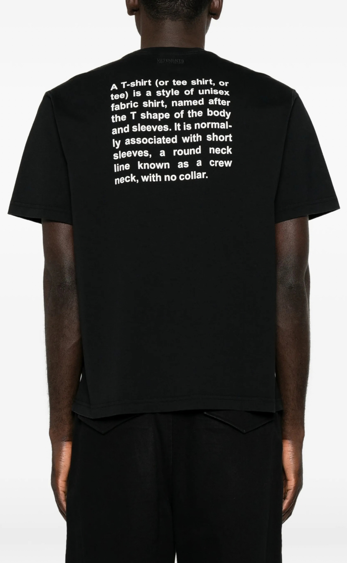 DEFINITION OVERSIZED WASHED BLACK T-SHIRT