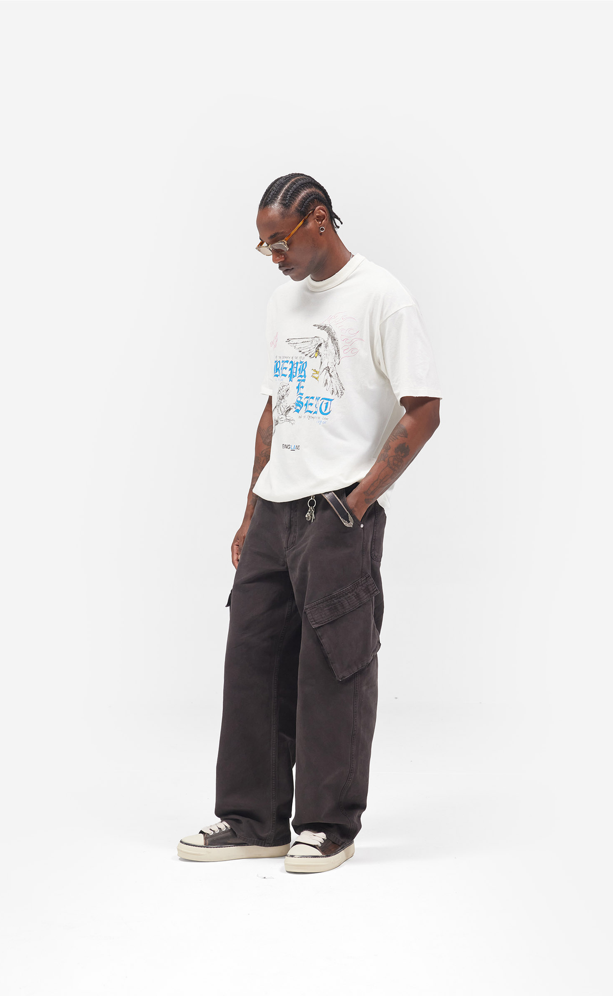 ENEMY FLAT WHITE T-SHIRT
