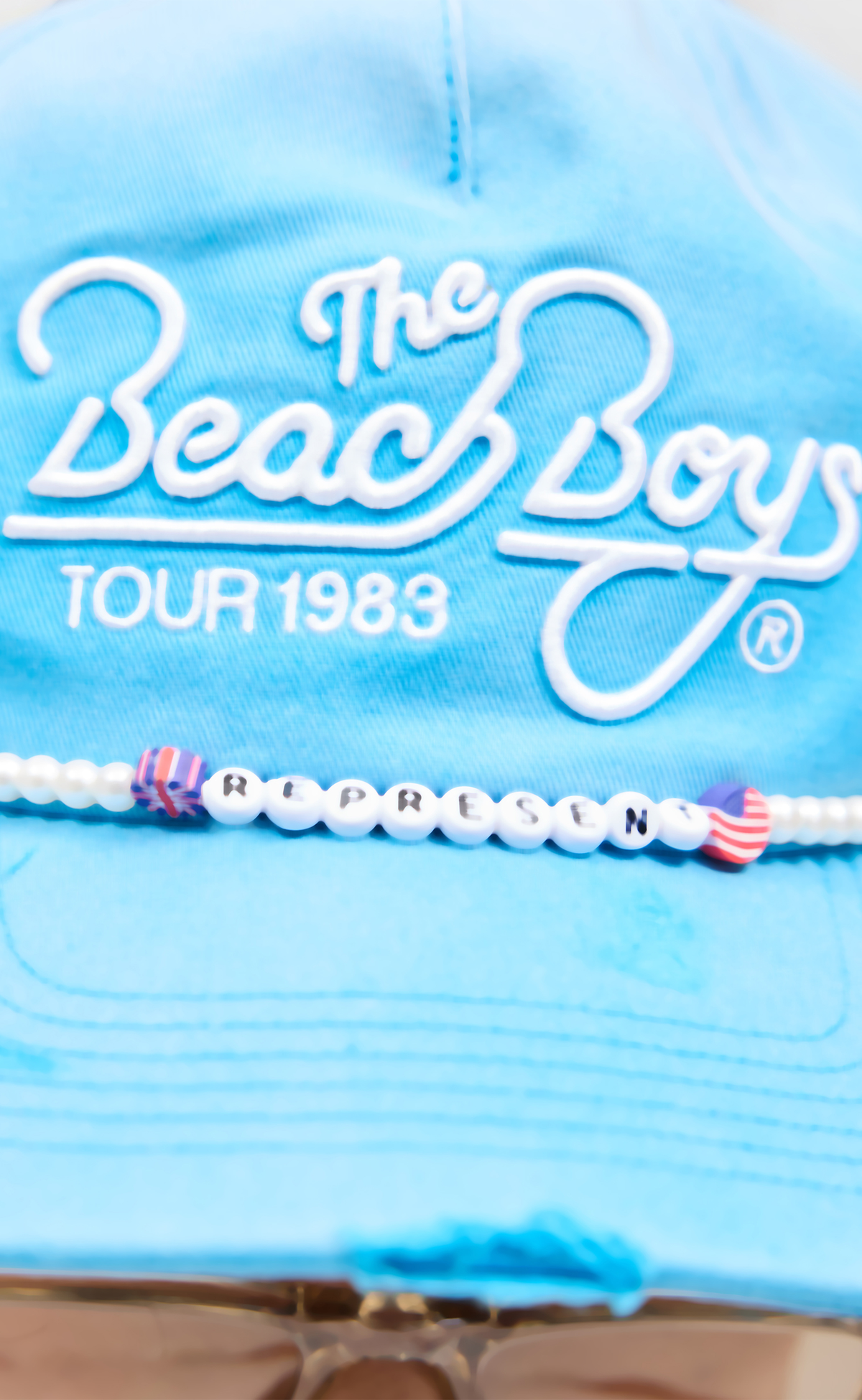 BEACH BOYS TOUR BRIGHT BLUE HAT