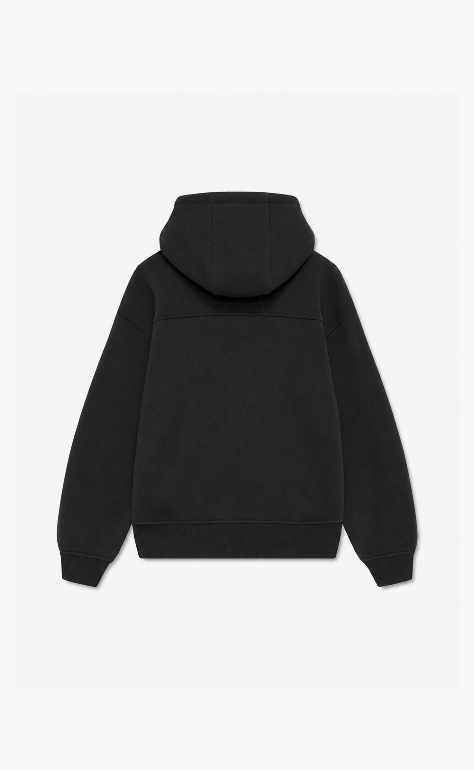CLASSIQUE BOTTOM LOGO ZIP UP BLACK HOODIE