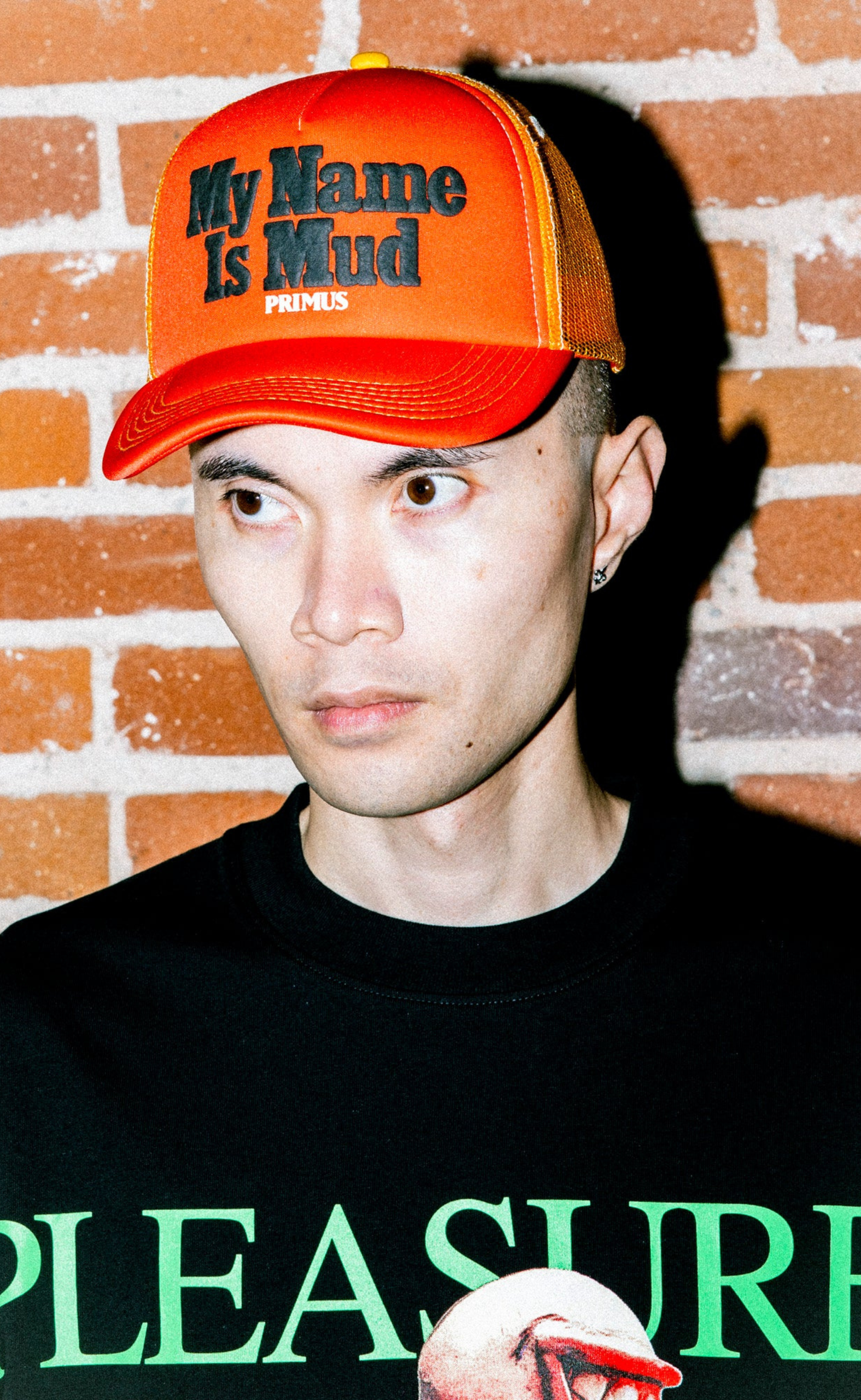 MUD TRUCKER ORANGE HAT