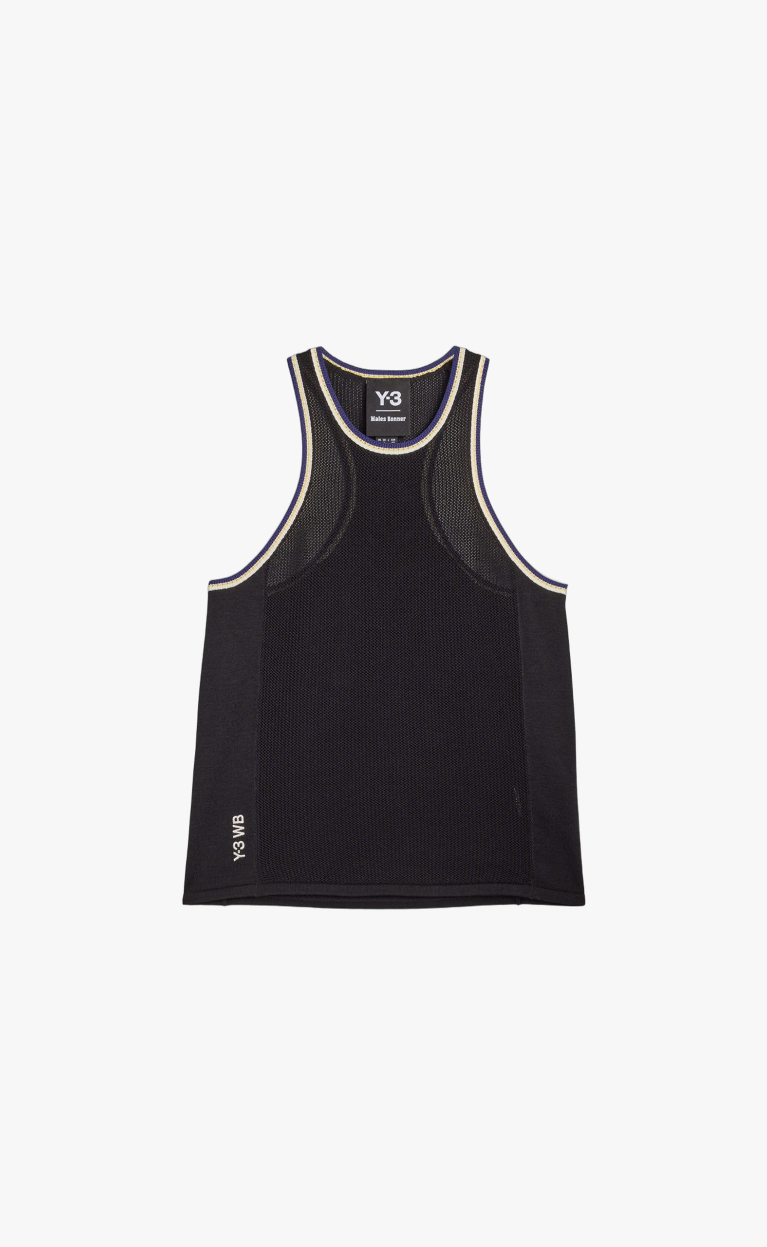 WB Y-3 KNIT TANK WOMEN BLACK TANK TOP