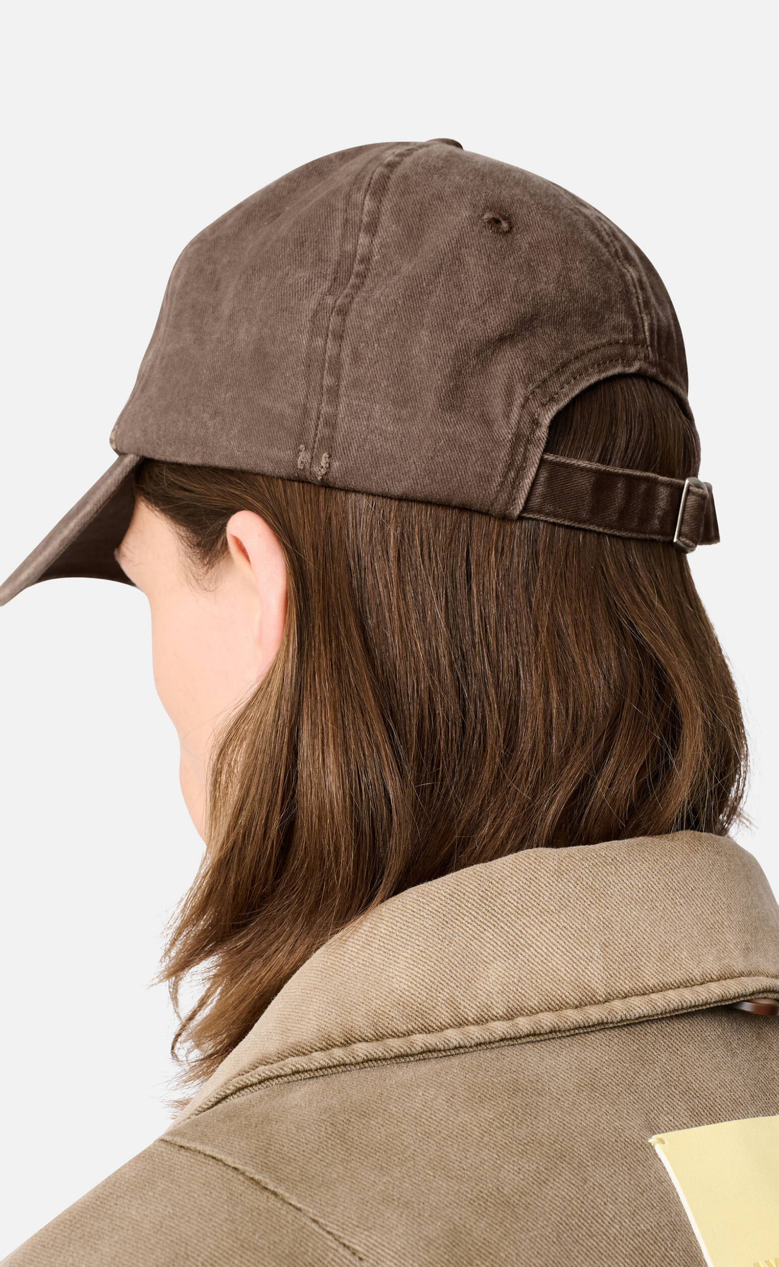 CHAIN STITCH LIGHT BROWN HAT