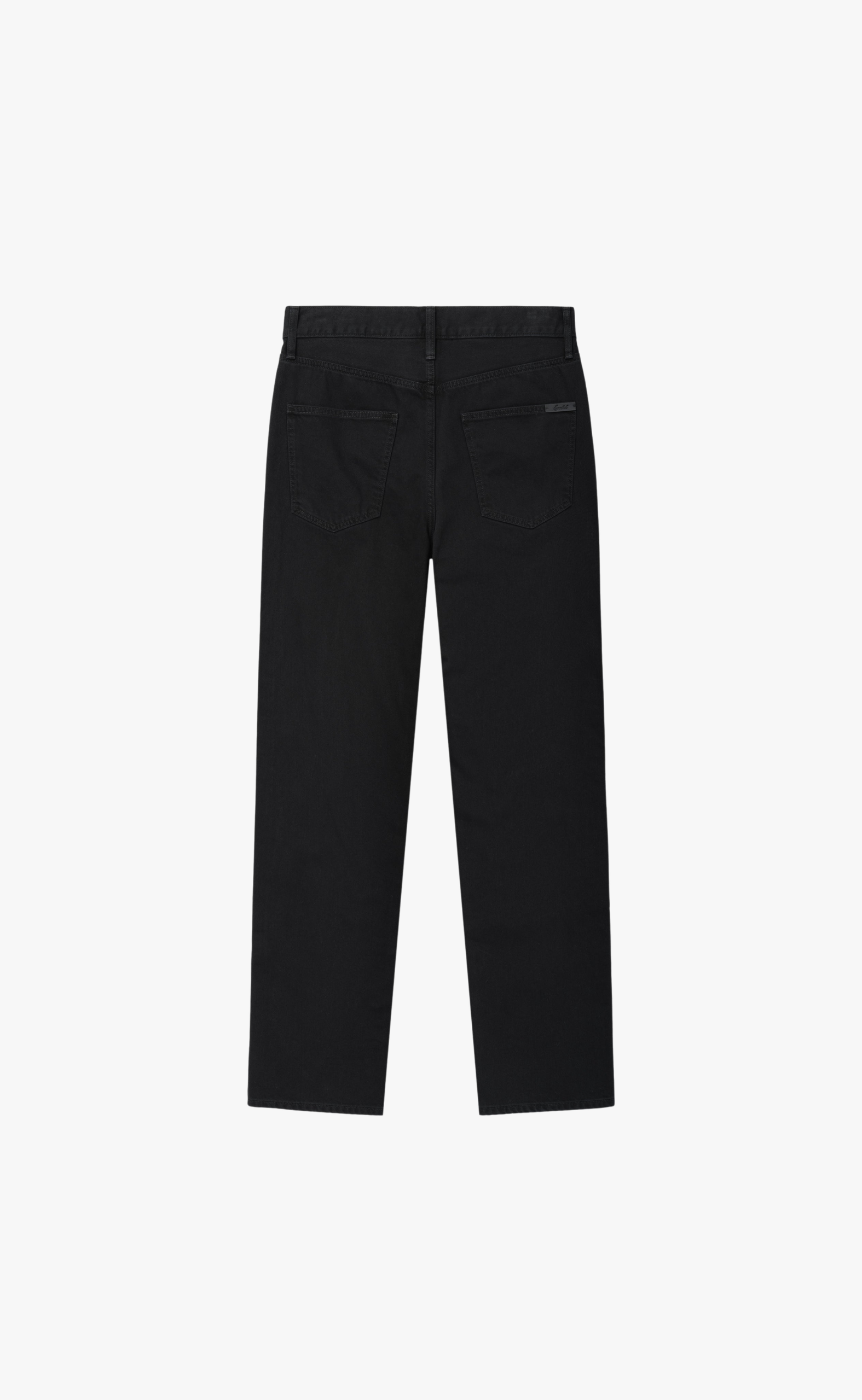 DENIM 5-POCKET OVERDYED BLACK JEANS