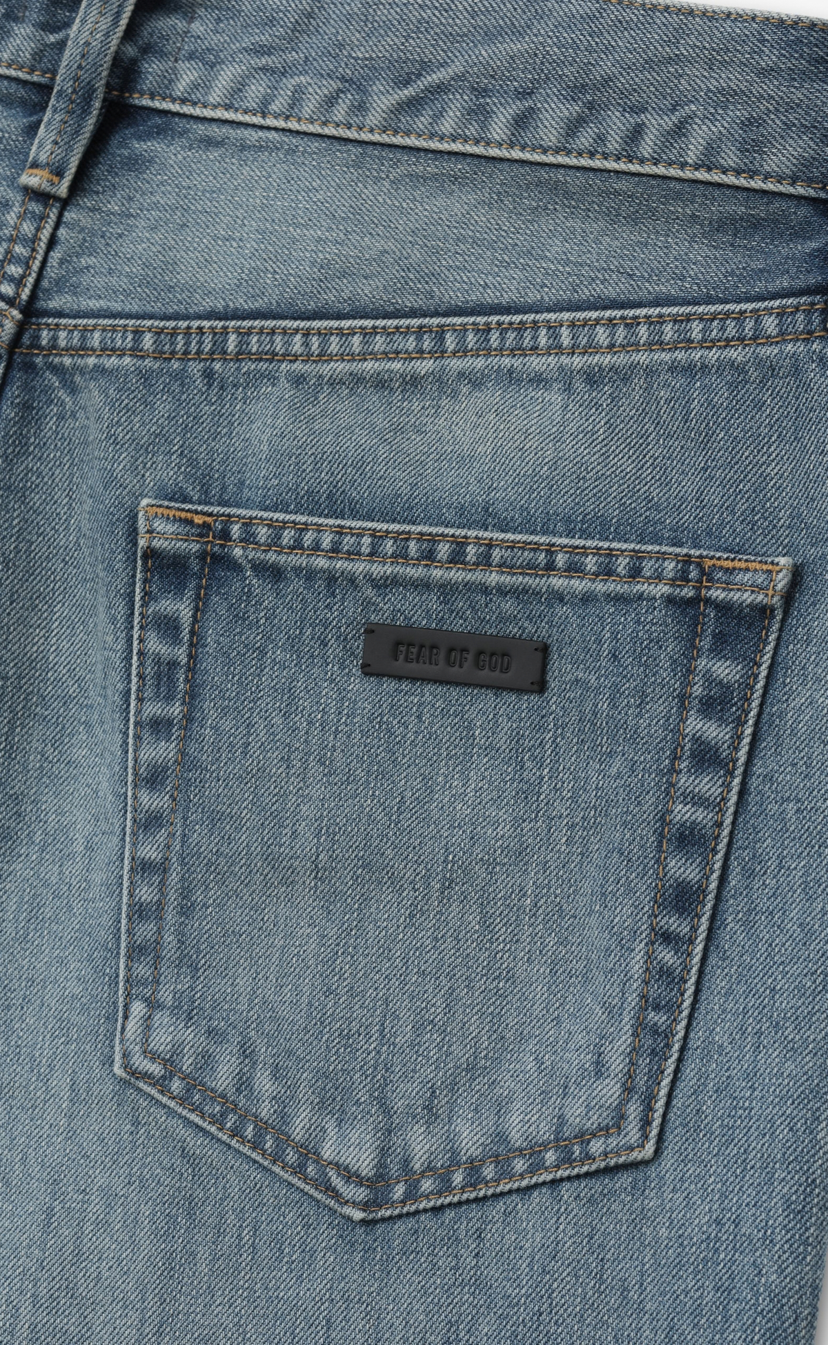 STRAIGHT 5 POCKET MEDIUM INDIGO JEANS
