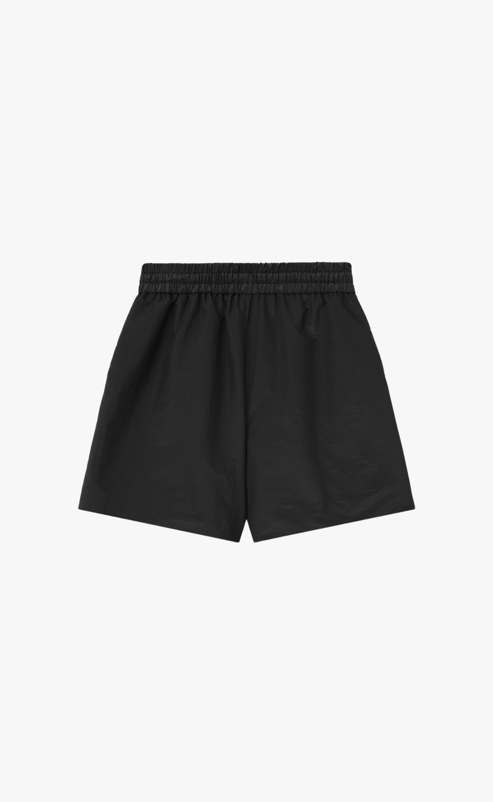 NYLON TAFFETA PADDED SPORT OFF BLACK SHORTS