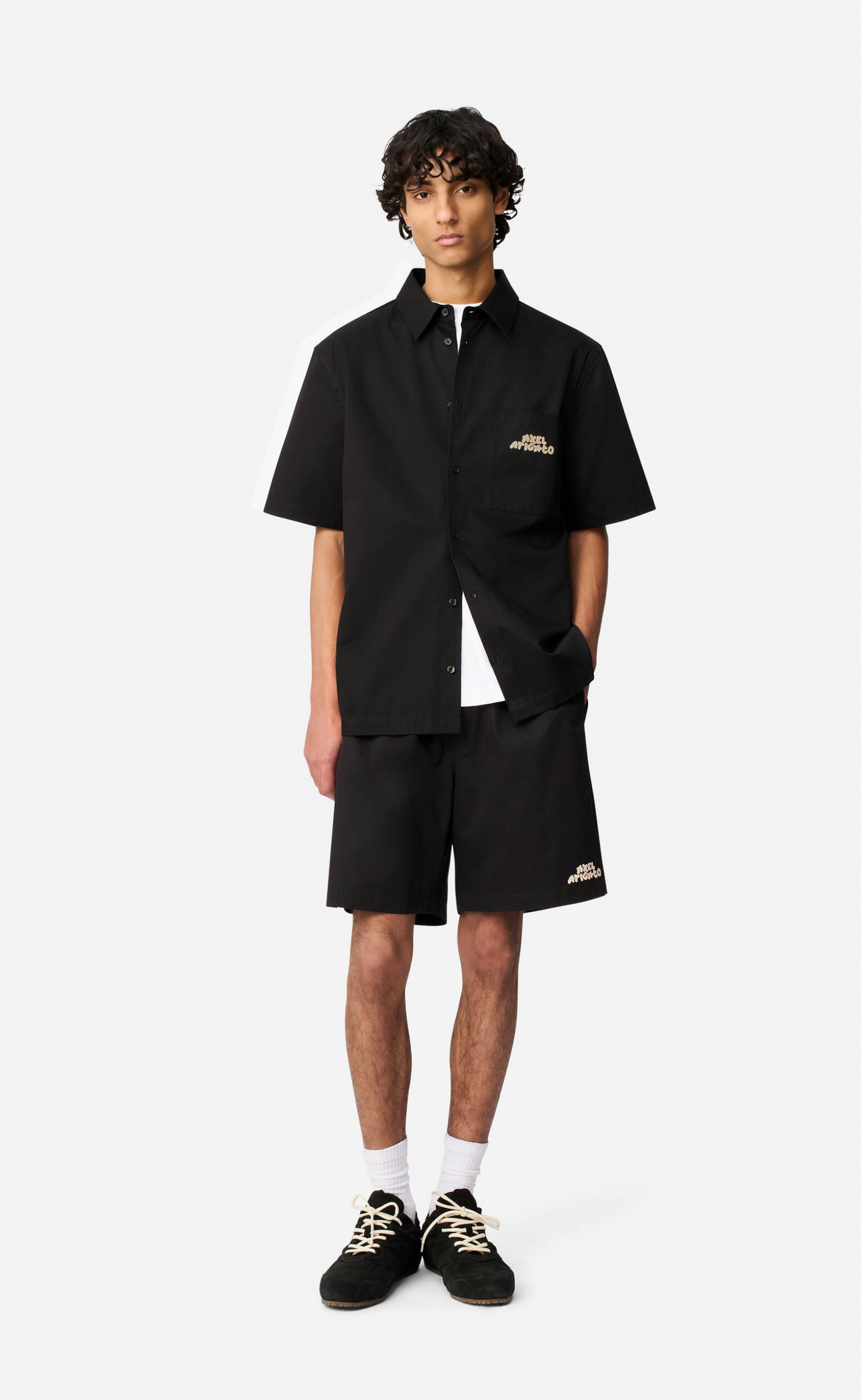 HEATH DRAWSTRING BLACK SHORTS