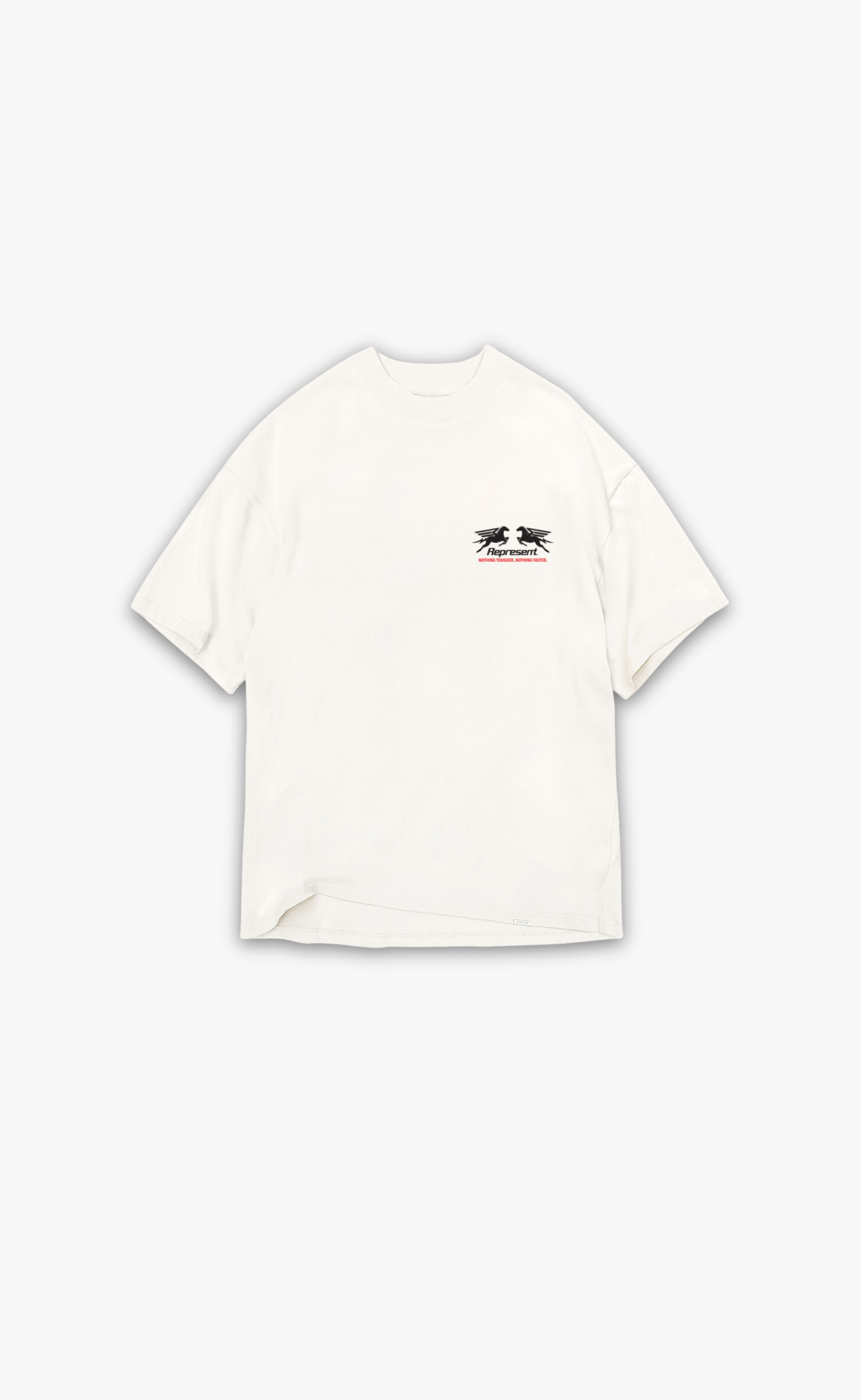 24 HOUR SERVICE FLAT WHITE T-SHIRT